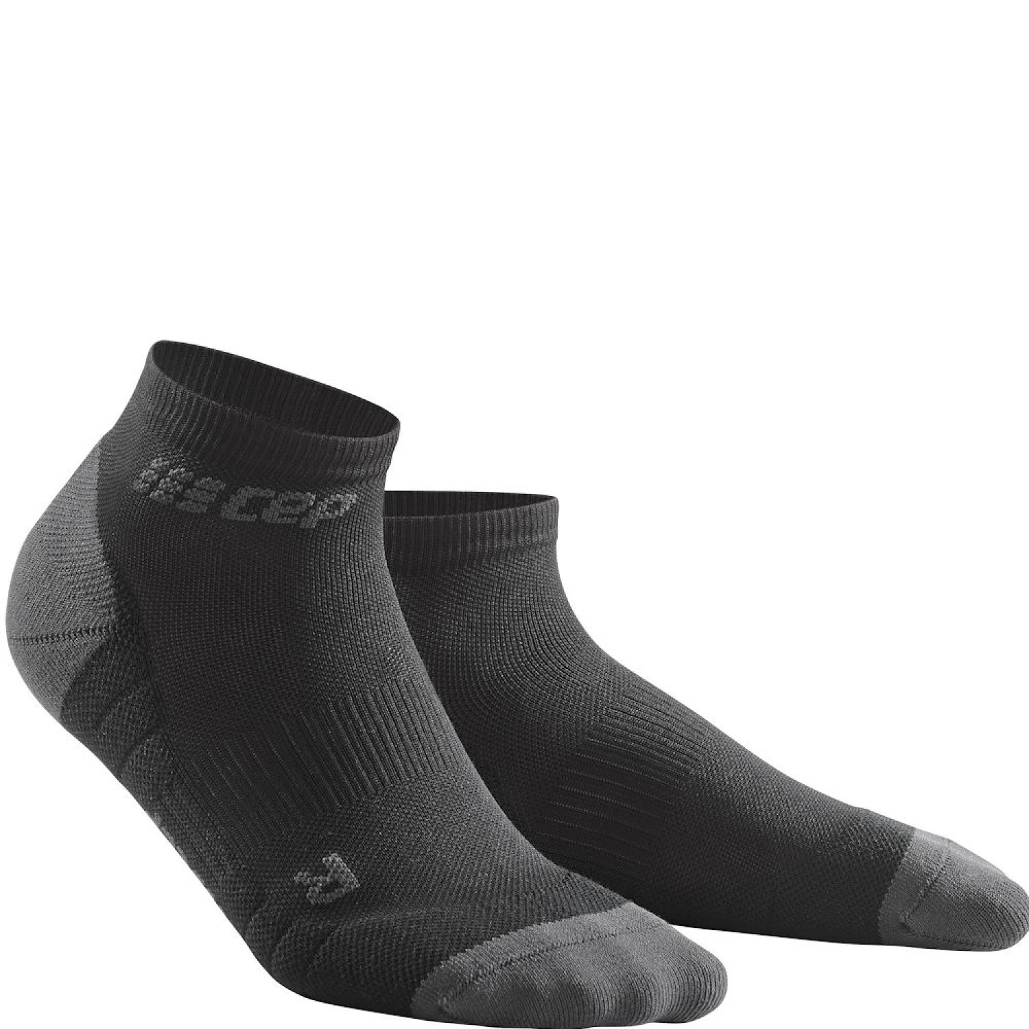1. CEP - sosete de compresie peste glezna 8cm pentru barbati Low Cut 3.0 - negru gri inchis