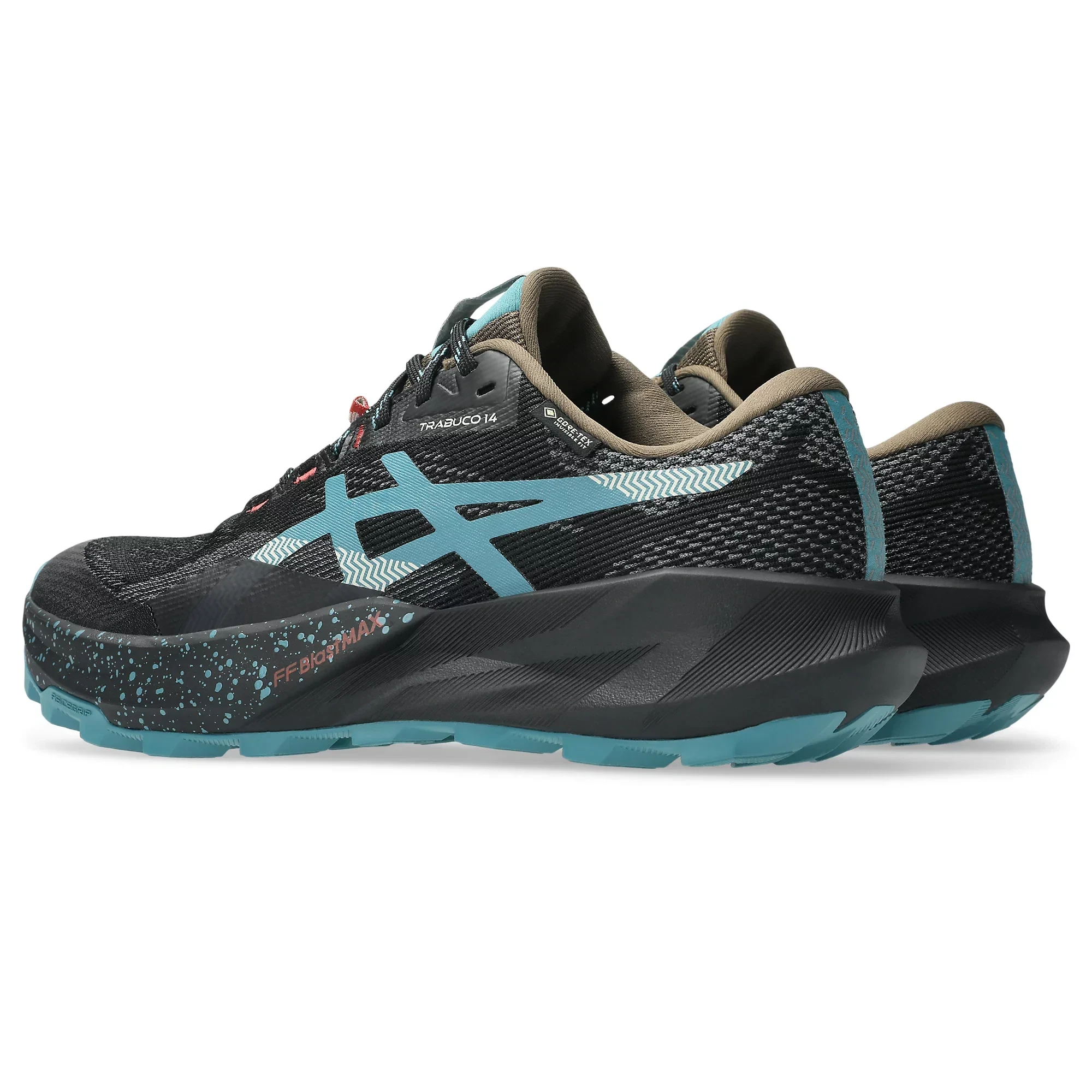 3. Pantofi alergare trail ASICS Trabuco 14 GTX (GORE-TEX) - negru | Misty Pine - impermeabili