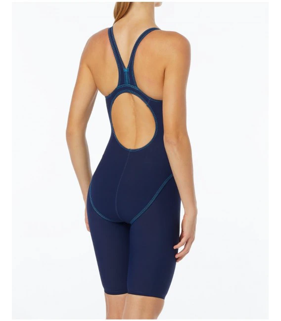1. TYR Costum tehnic femei Thresher Open Back - albastru inchis navy