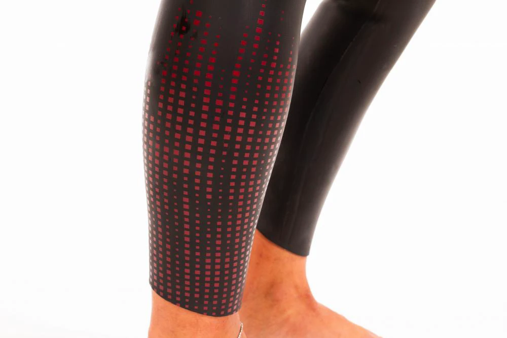 7. Z3R0D - costum neopren femei Flex wetsuit - black red