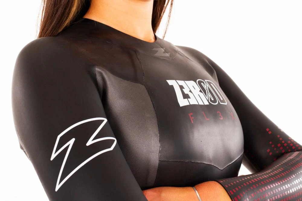 4. Z3R0D - costum neopren femei Flex wetsuit - black red