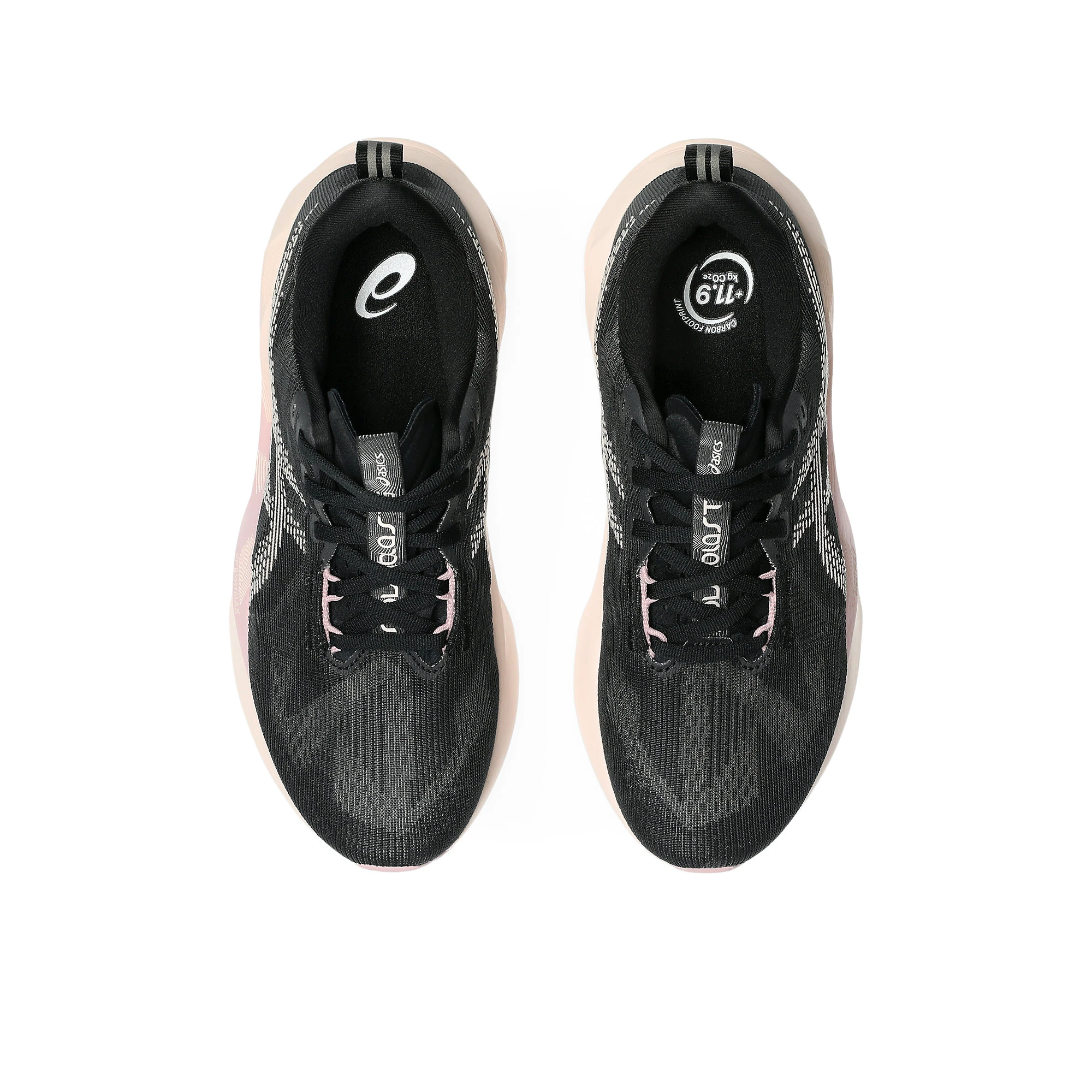 6. Pantofi alergare ASICS Novablast 5 - negru/roz Pearl Pink | energie maximă