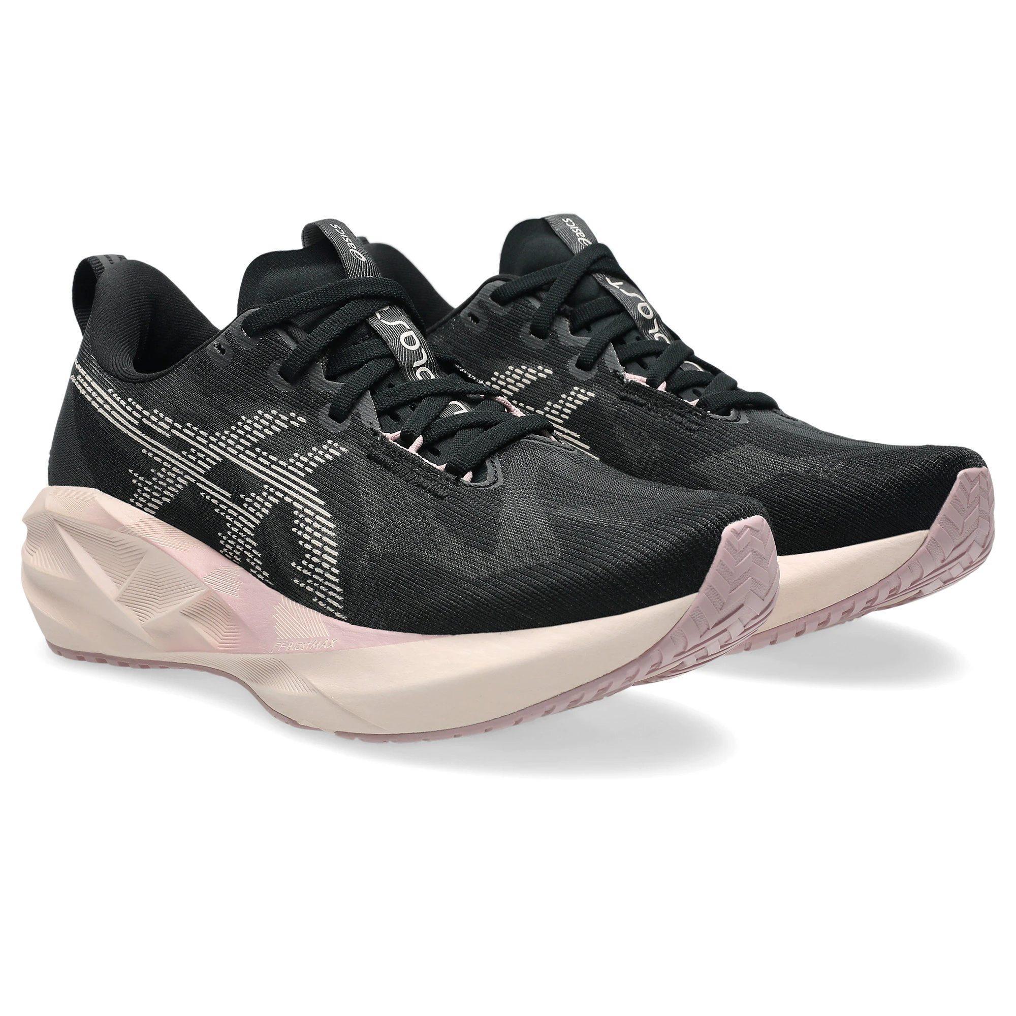 2. Pantofi alergare ASICS Novablast 5 - negru/roz Pearl Pink | energie maximă