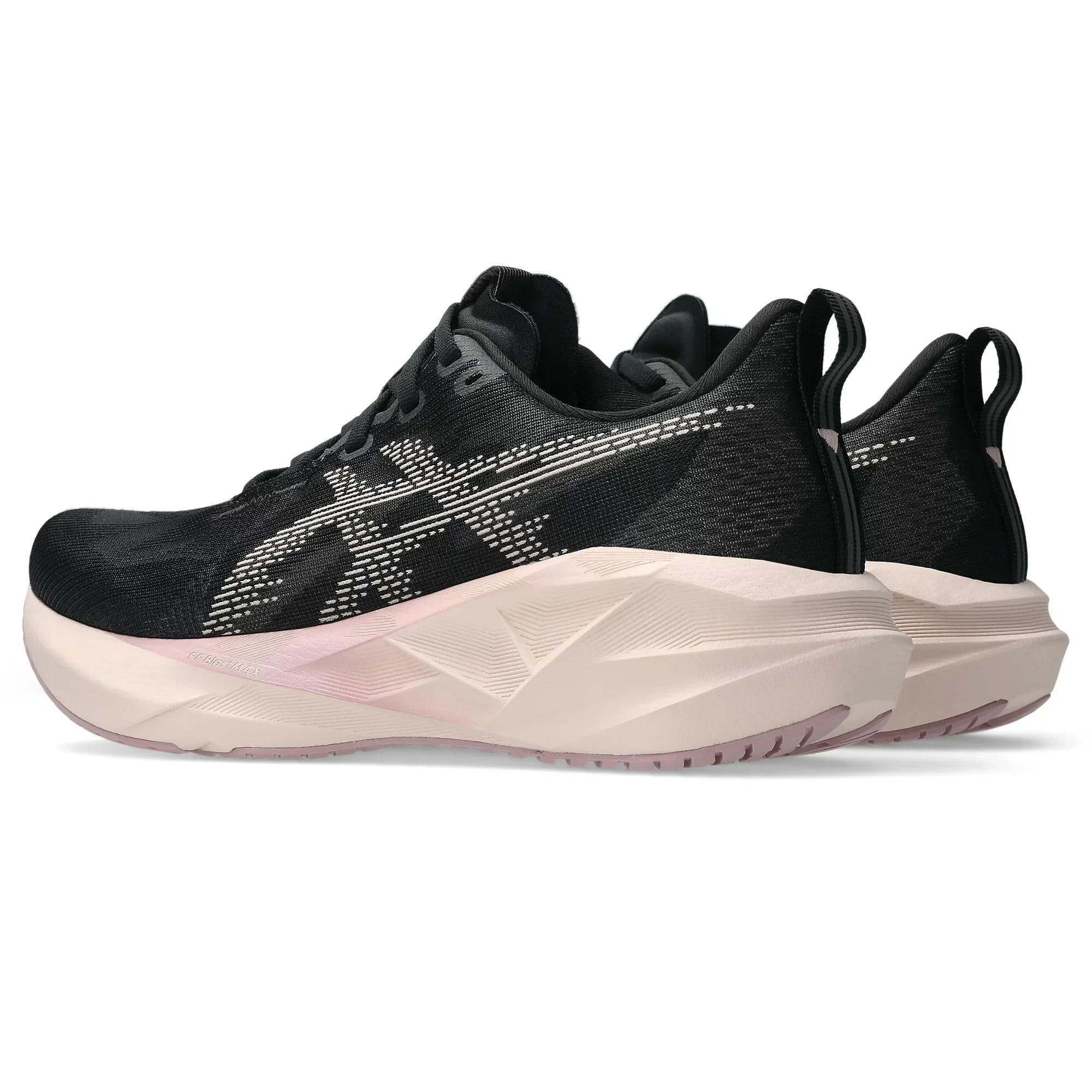 3. Pantofi alergare ASICS Novablast 5 - negru/roz Pearl Pink | energie maximă
