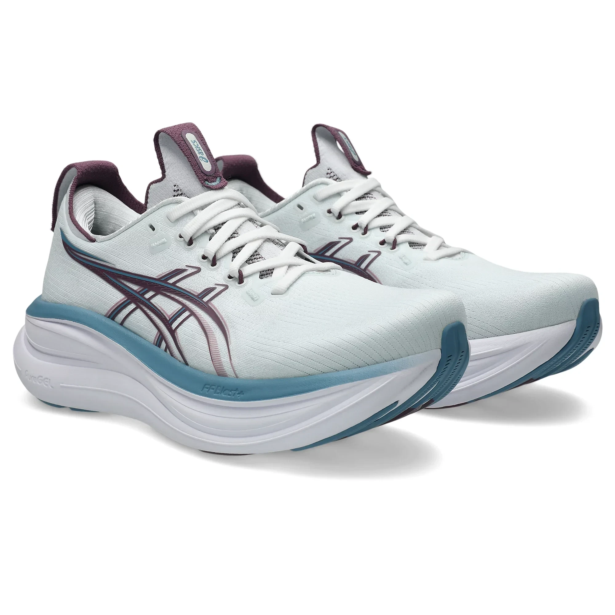 2. Pantofi alergare ASICS GEL-Nimbus 28 - albastru Arctic Blue | mov Velvet Purple