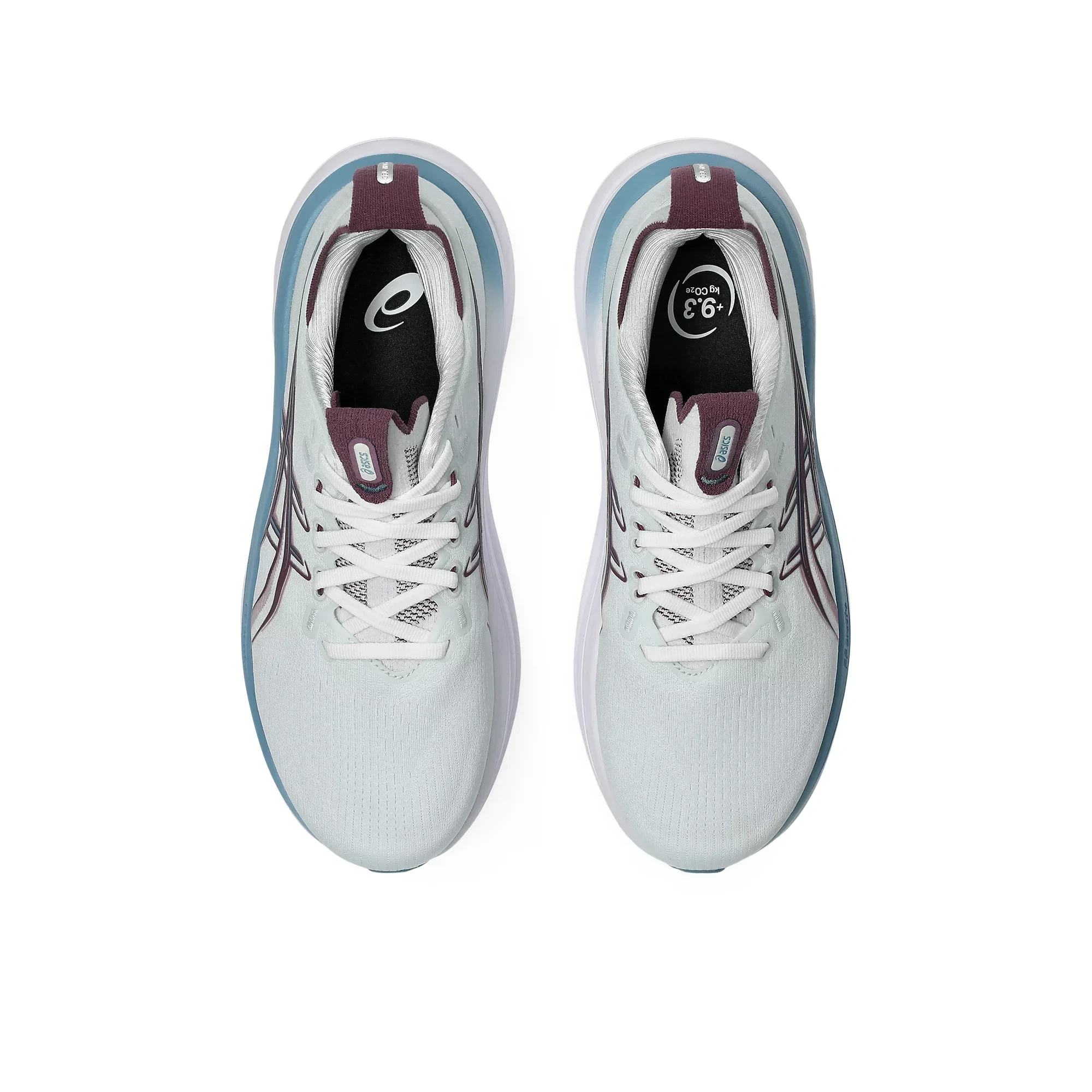 6. Pantofi alergare ASICS GEL-Nimbus 28 - albastru Arctic Blue | mov Velvet Purple