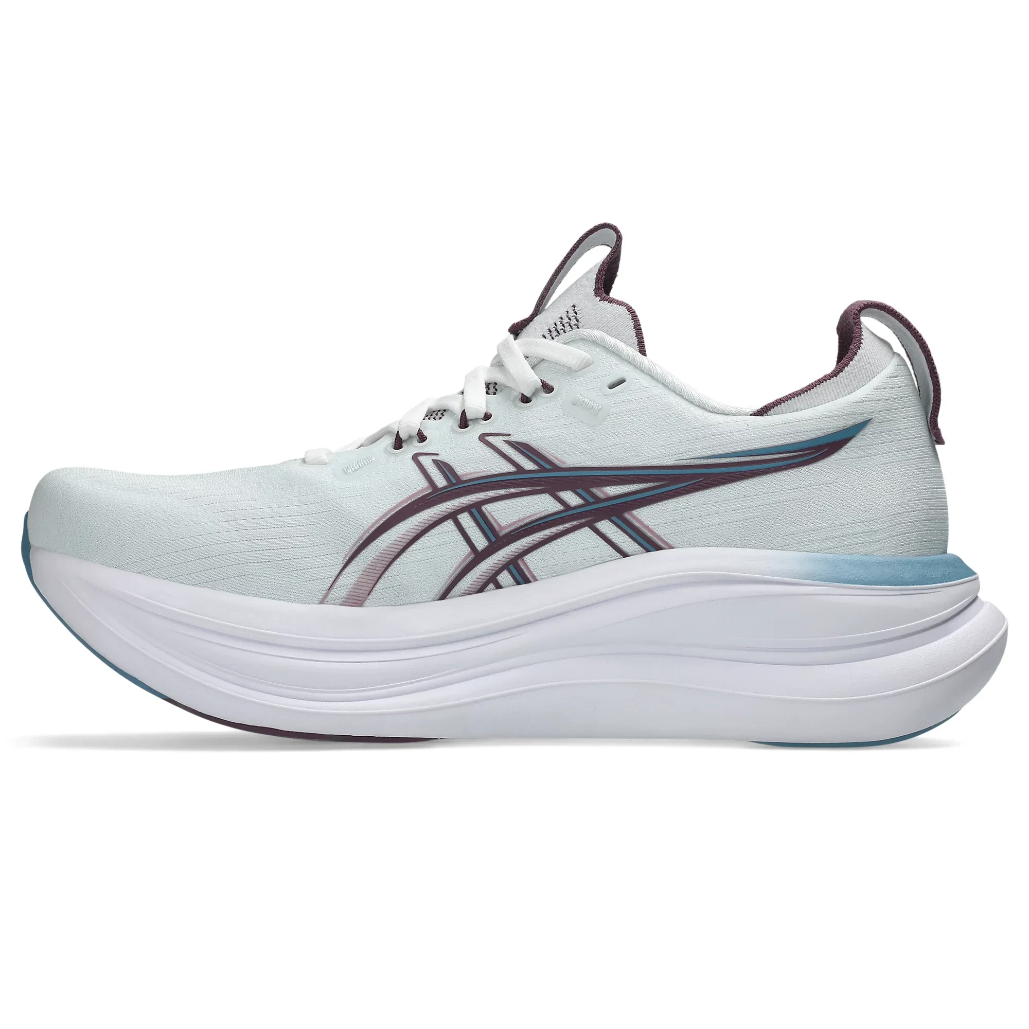 4. Pantofi alergare ASICS GEL-Nimbus 28 - albastru Arctic Blue | mov Velvet Purple