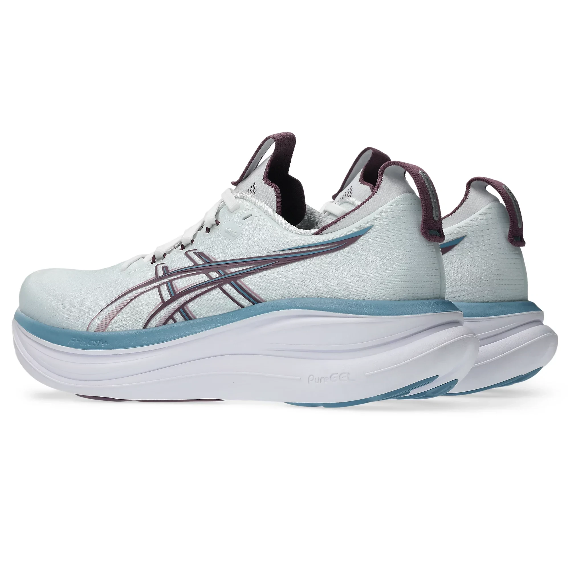 3. Pantofi alergare ASICS GEL-Nimbus 28 - albastru Arctic Blue | mov Velvet Purple