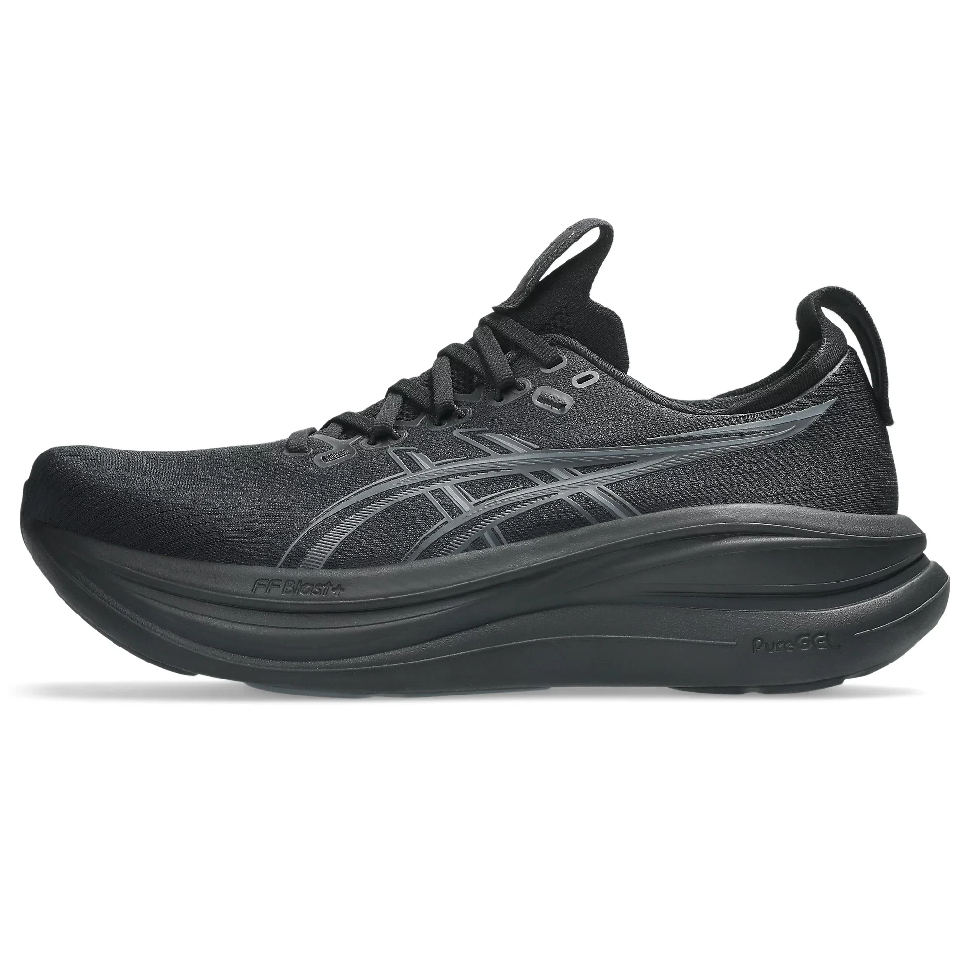8. Pantofi alergare ASICS GEL-Nimbus 28 - negru/gri | amortizare maximă