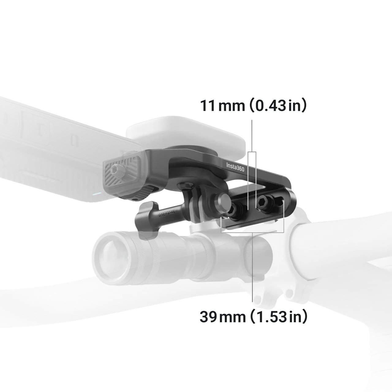 4. Suport ghidon Insta360 Bike Computer Mount | aluminiu - pentru ghidon clasic
