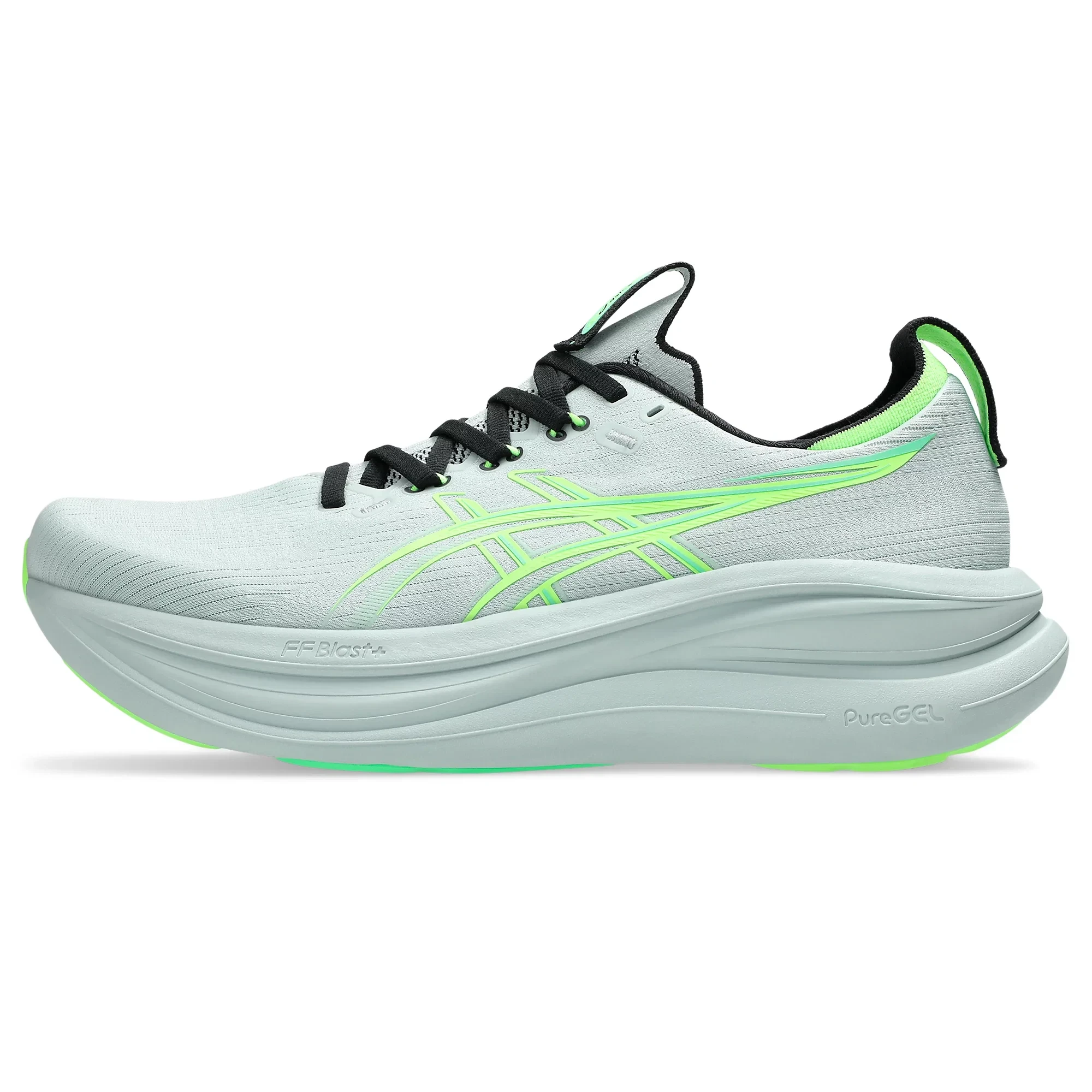 8. Pantofi alergare ASICS GEL-Nimbus 28 - verde Cold Moss | amortizare maximă