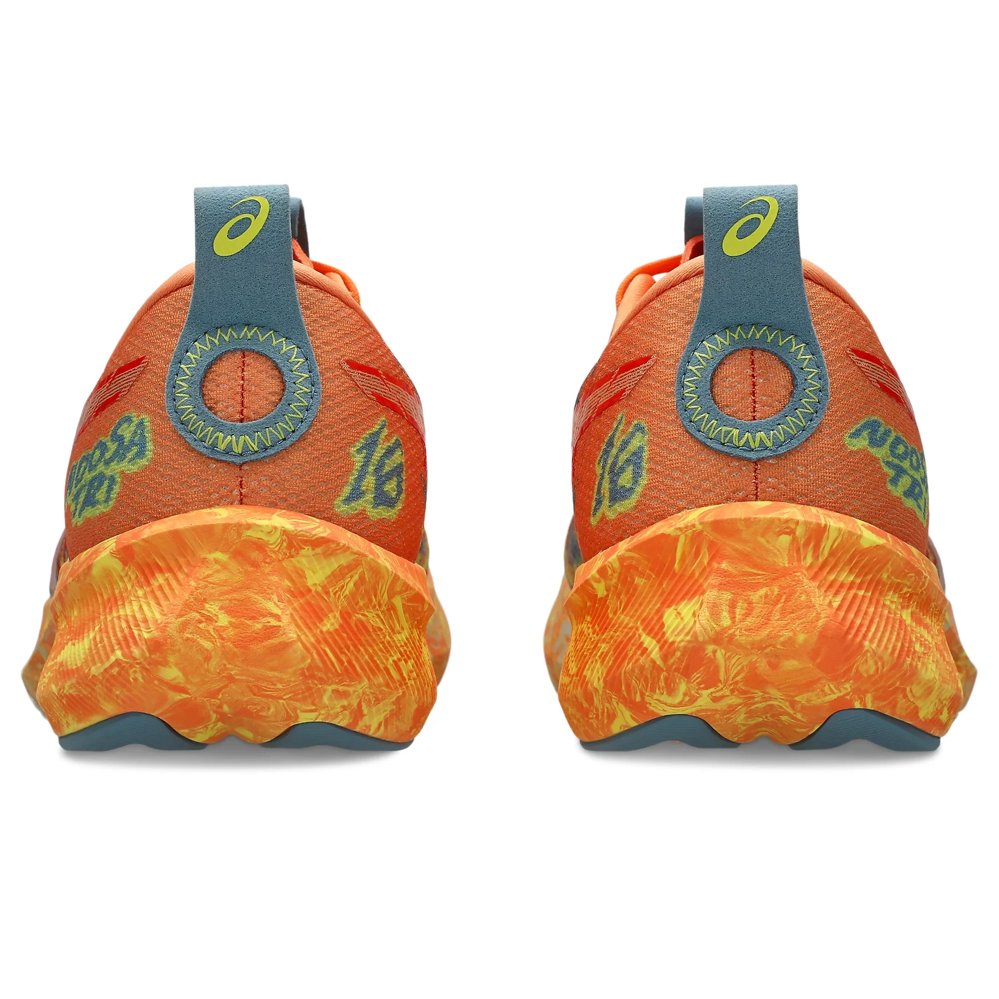 5. Pantofi alergare triatlon ASICS Noosa Tri 16 - portocaliu Sun Peach | Lemon Spark