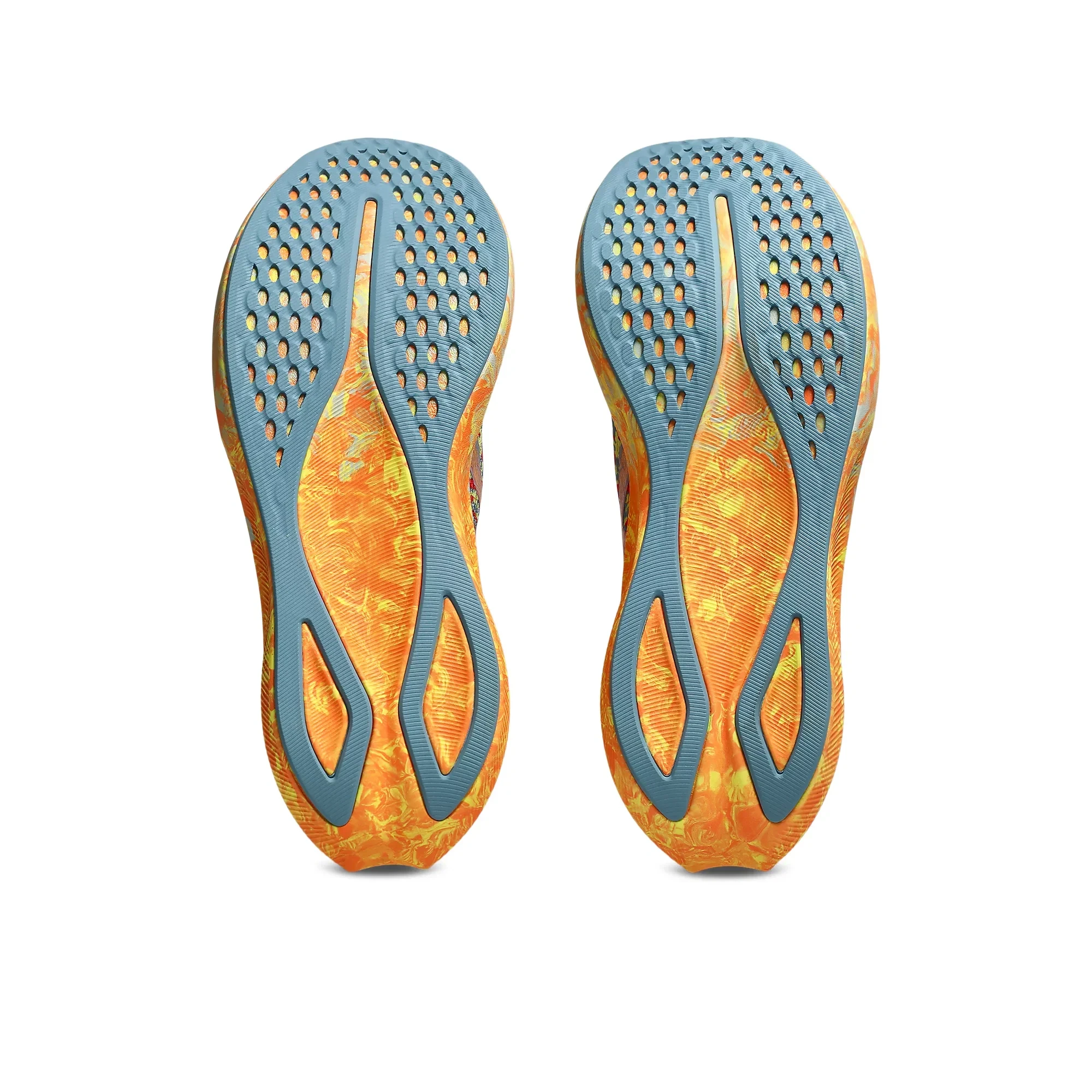 7. Pantofi alergare triatlon ASICS Noosa Tri 16 - portocaliu Sun Peach | Lemon Spark