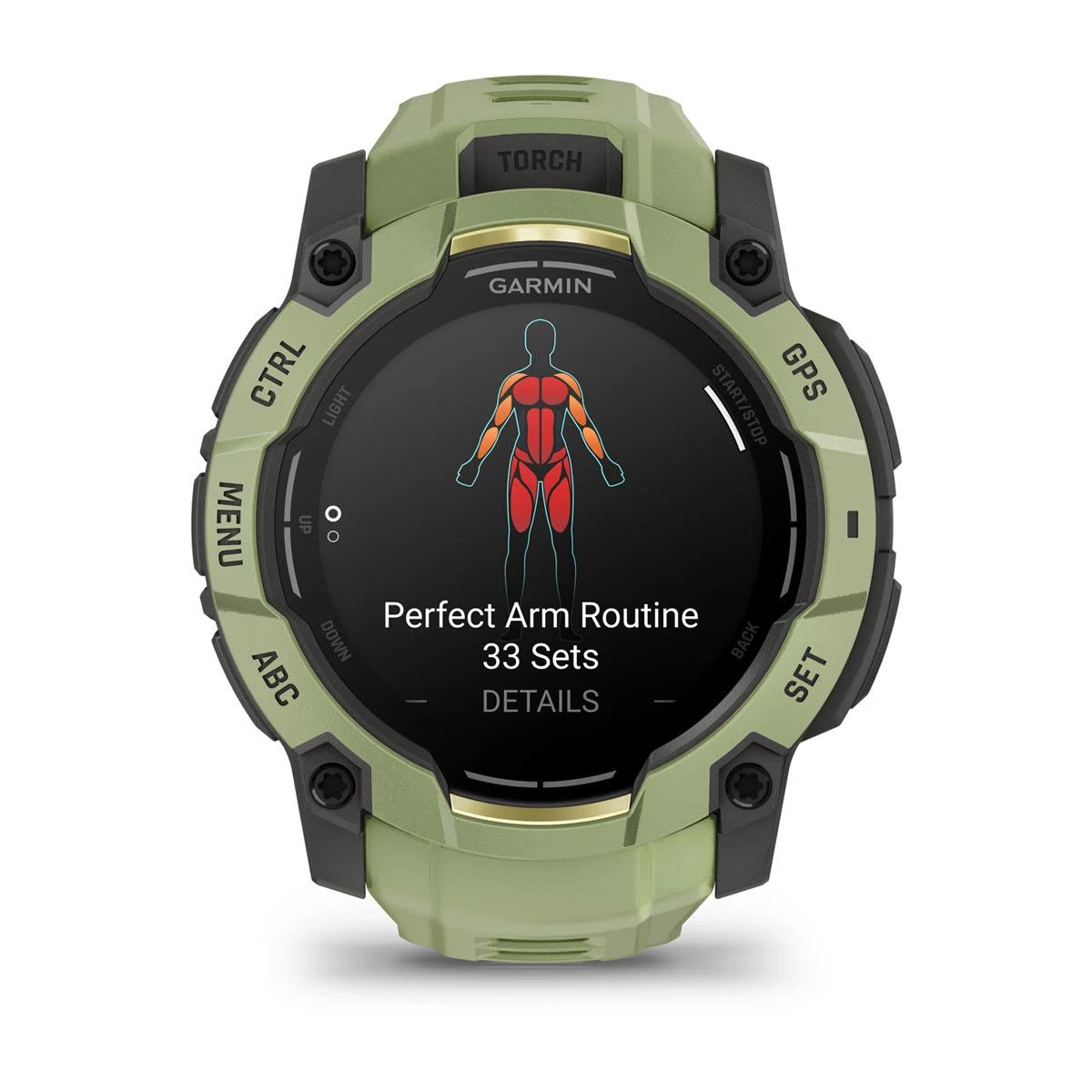4. Garmin Instinct 3 – 50 mm, AMOLED | Fern Green cu curea Fern Green