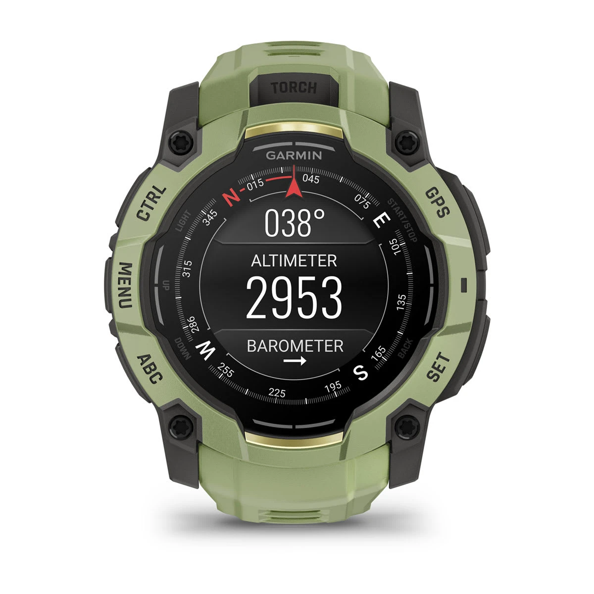 8. Garmin Instinct 3 – 50 mm, AMOLED | Fern Green cu curea Fern Green