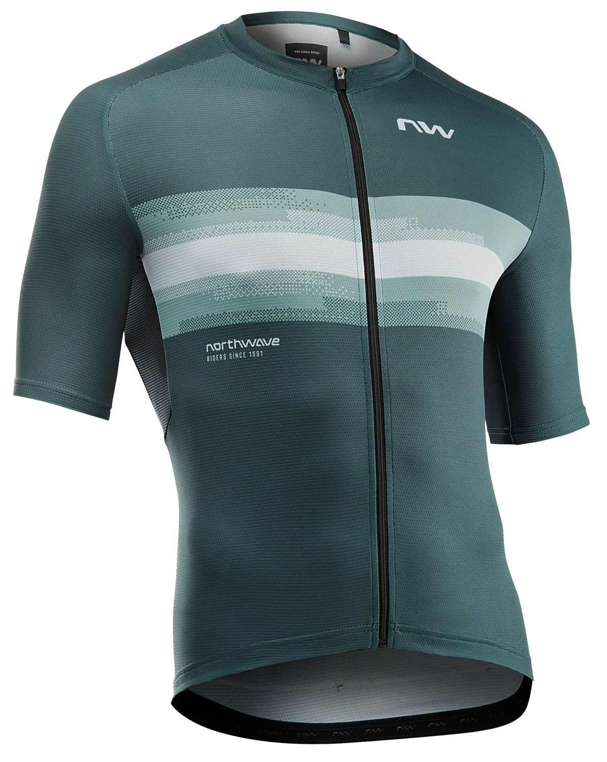 1. Tricou ciclism Northwave Force Evo - sage/gri deschis | jersey vară