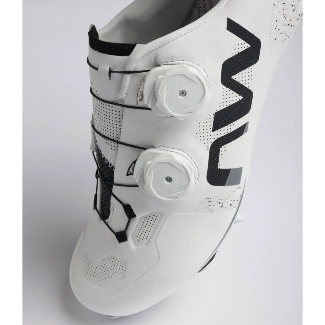 9. Pantofi ciclism MTB XC Northwave Extreme X - alb | talpă carbon
