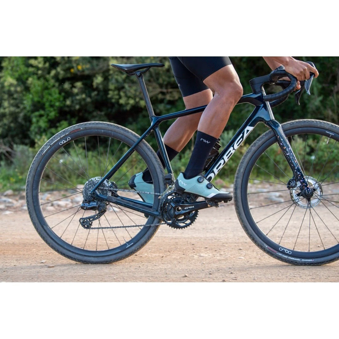 7. Pantofi ciclism MTB XC Northwave Striker - verde salvie | talpă carbon