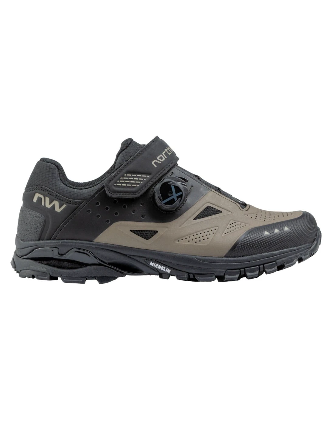 Pantofi ciclism MTB Northwave Spider Plus 3 - nisip/negru | grip Michelin - 62962