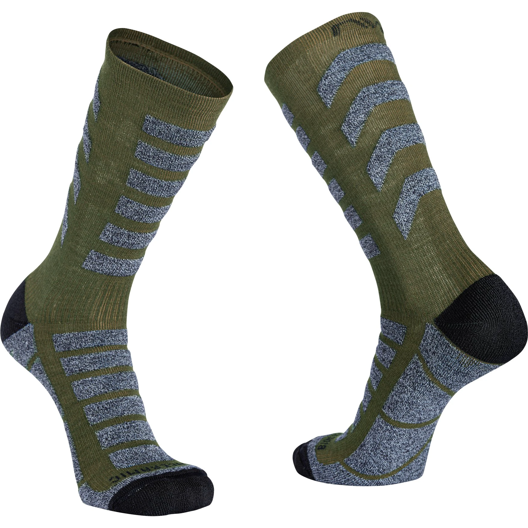 1. Șosete ciclism iarnă Northwave Husky Ceramic - verde | izolație ceramică