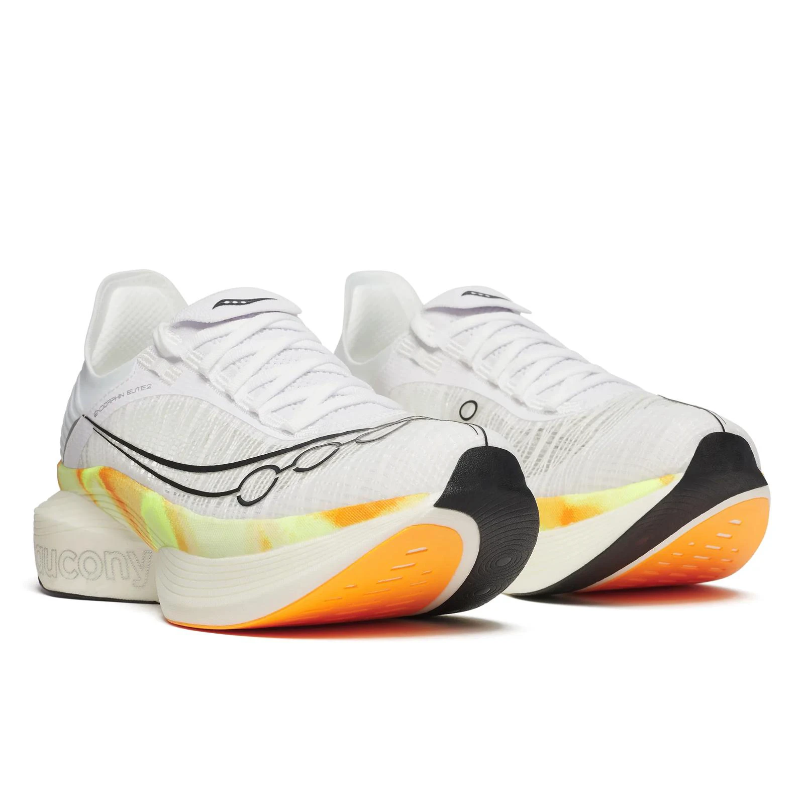 2. Pantofi alergare Saucony Endorphin Elite 2 - alb/peel | placă carbon