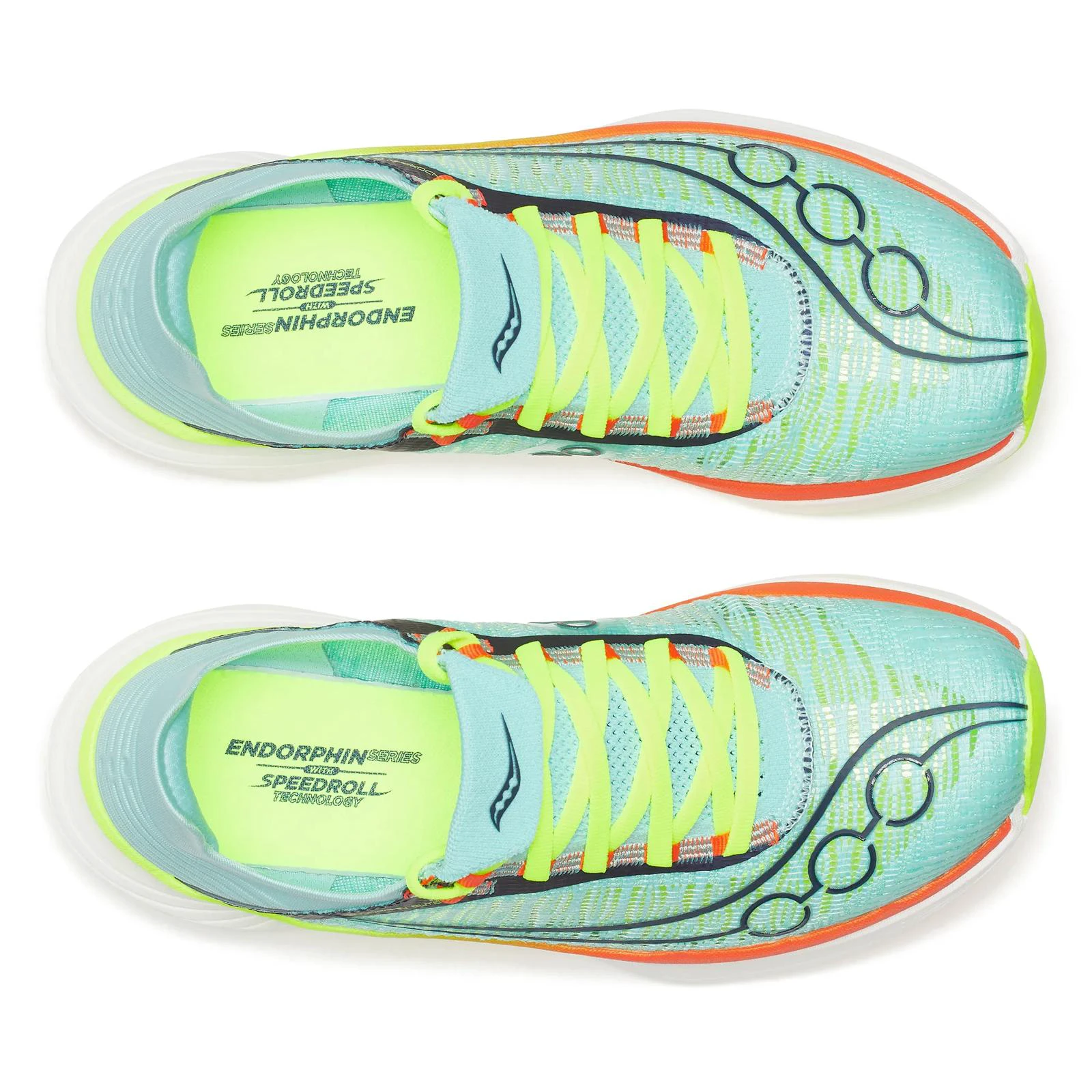 5. Pantofi alergare Saucony Endorphin Elite 2 - Splash | Fire | placă carbon