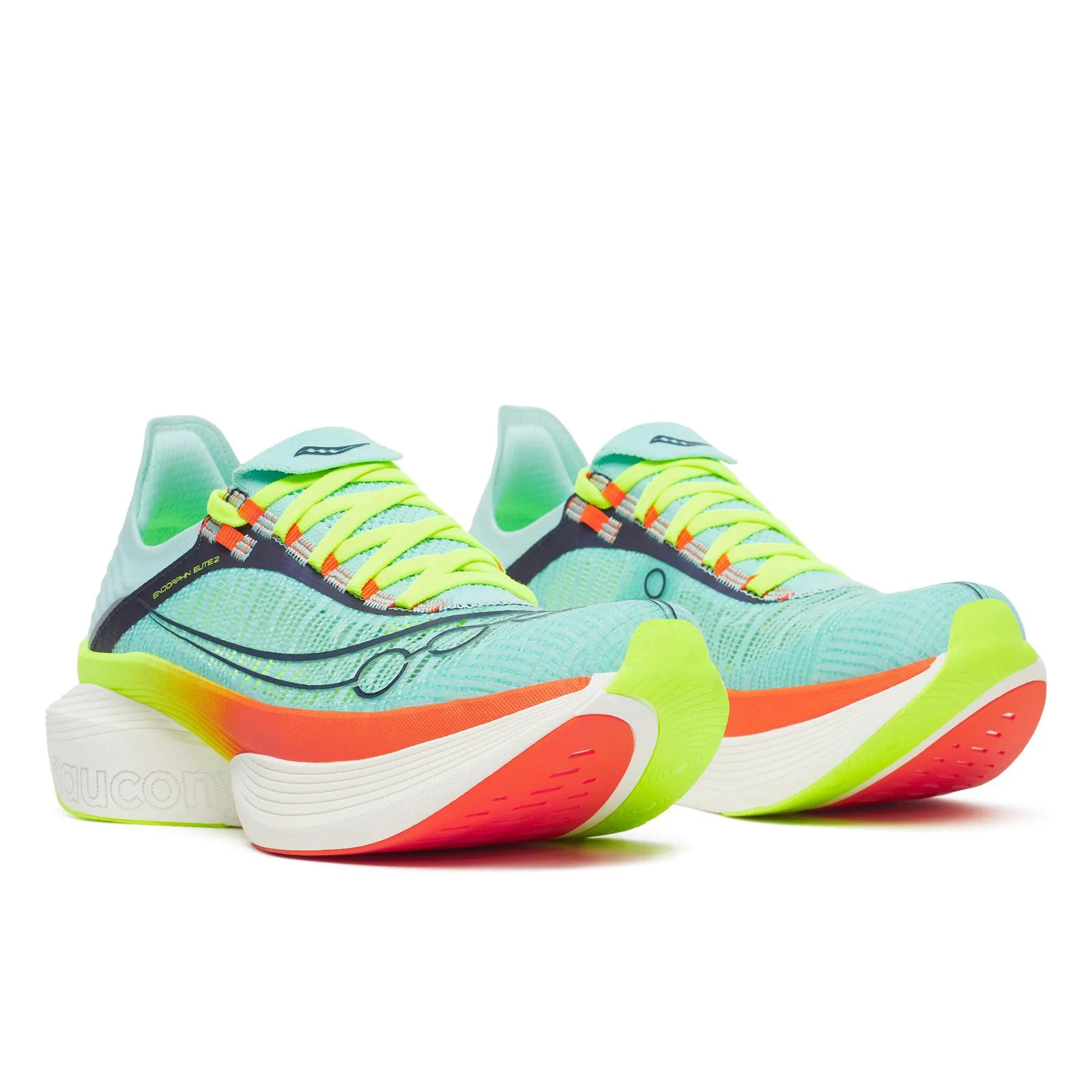2. Pantofi alergare Saucony Endorphin Elite 2 - Splash | Fire | placă carbon