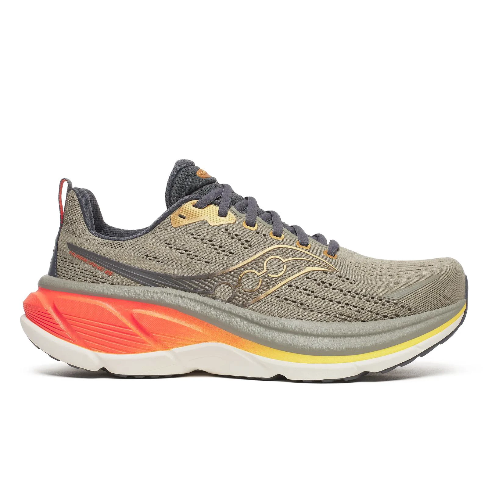 Pantofi alergare Saucony Hurricane 25 - negru/roșu | amortizare max - 189207