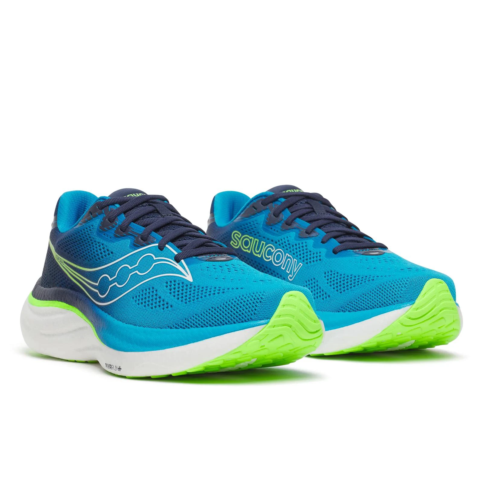 2. Pantofi alergare Saucony Ride 19 - albastru Cobalt | Slime | PWRRUN+
