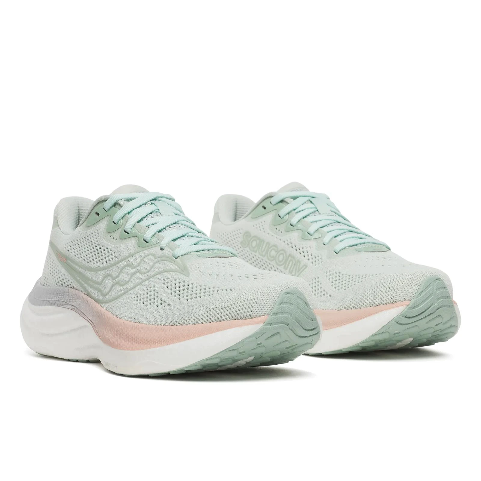 2. Pantofi alergare Saucony Ride 19 W - verde Mist | Cameo | PWRRUN+