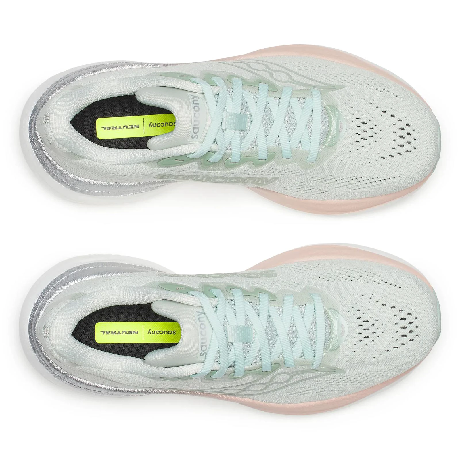 5. Pantofi alergare Saucony Ride 19 W - verde Mist | Cameo | PWRRUN+