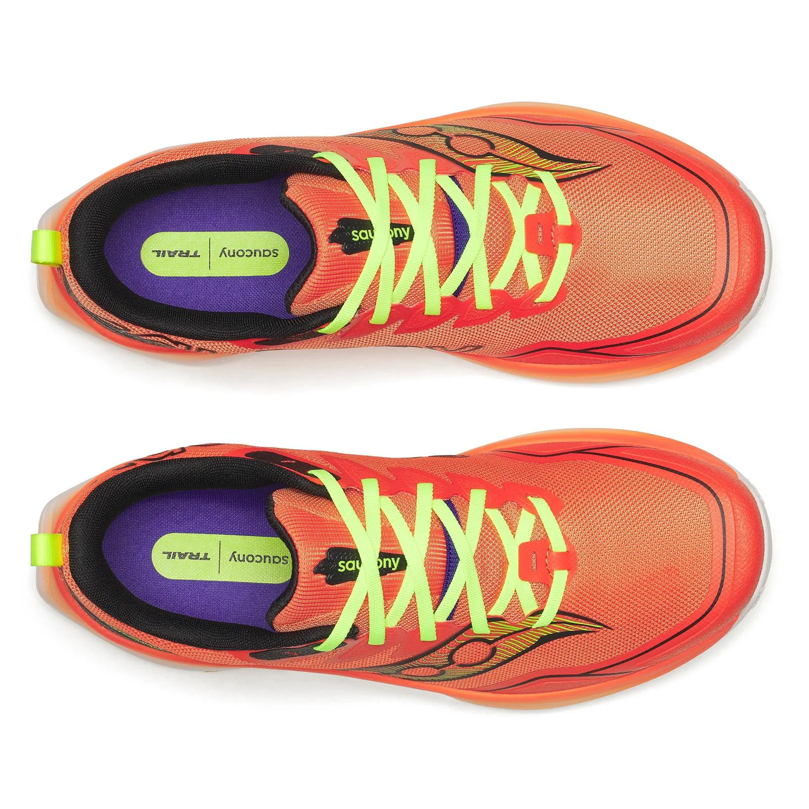 5. Pantofi alergare trail Saucony Peregrine 16 - portocaliu Fire | grip Vibram
