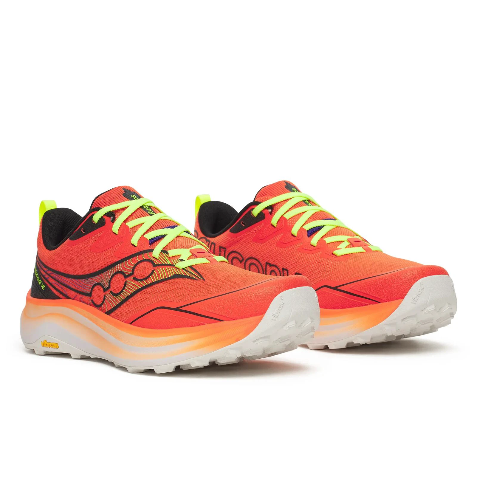 2. Pantofi alergare trail Saucony Peregrine 16 - portocaliu Fire | grip Vibram