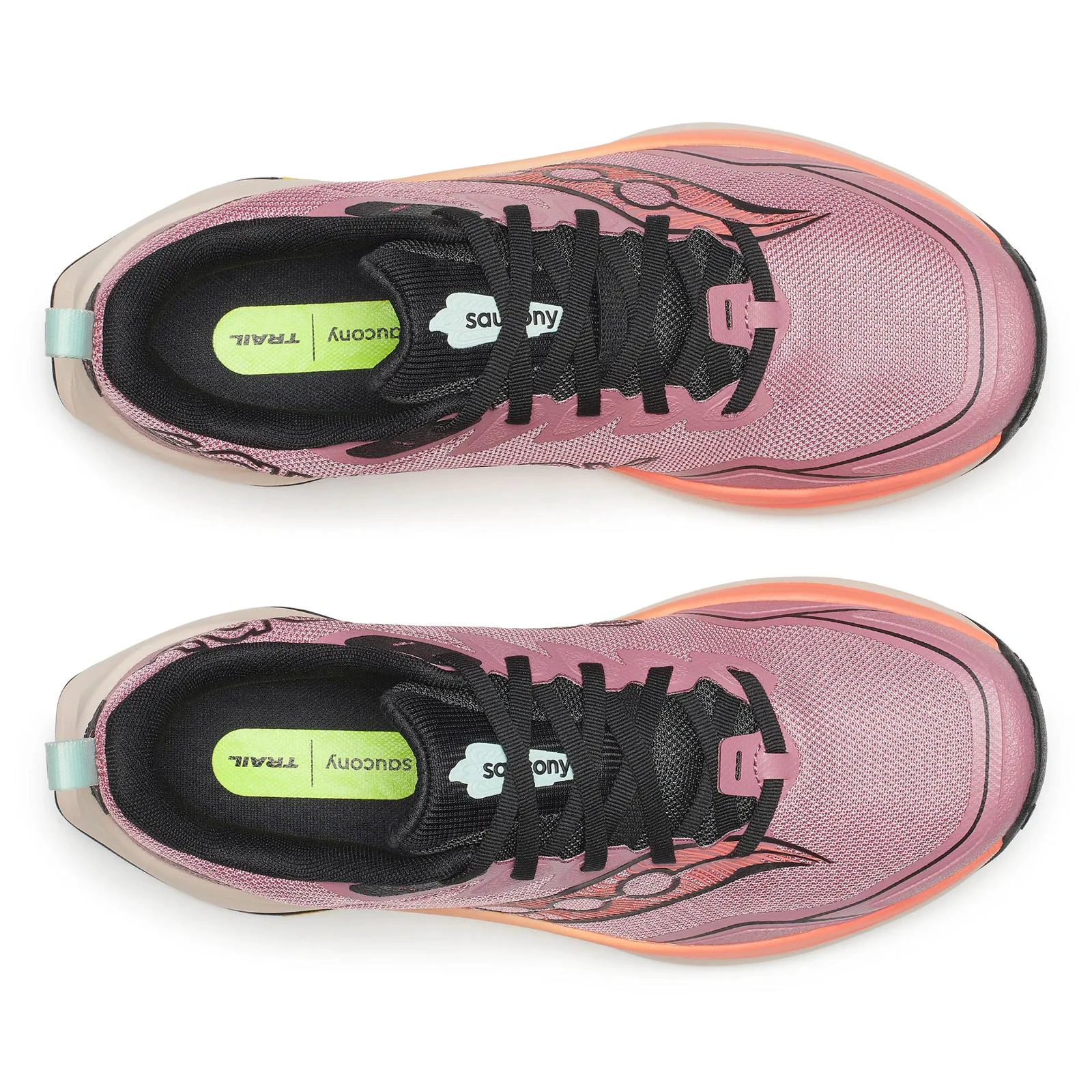 5. Pantofi alergare trail Saucony Peregrine 16 W - mov/somon | grip Vibram