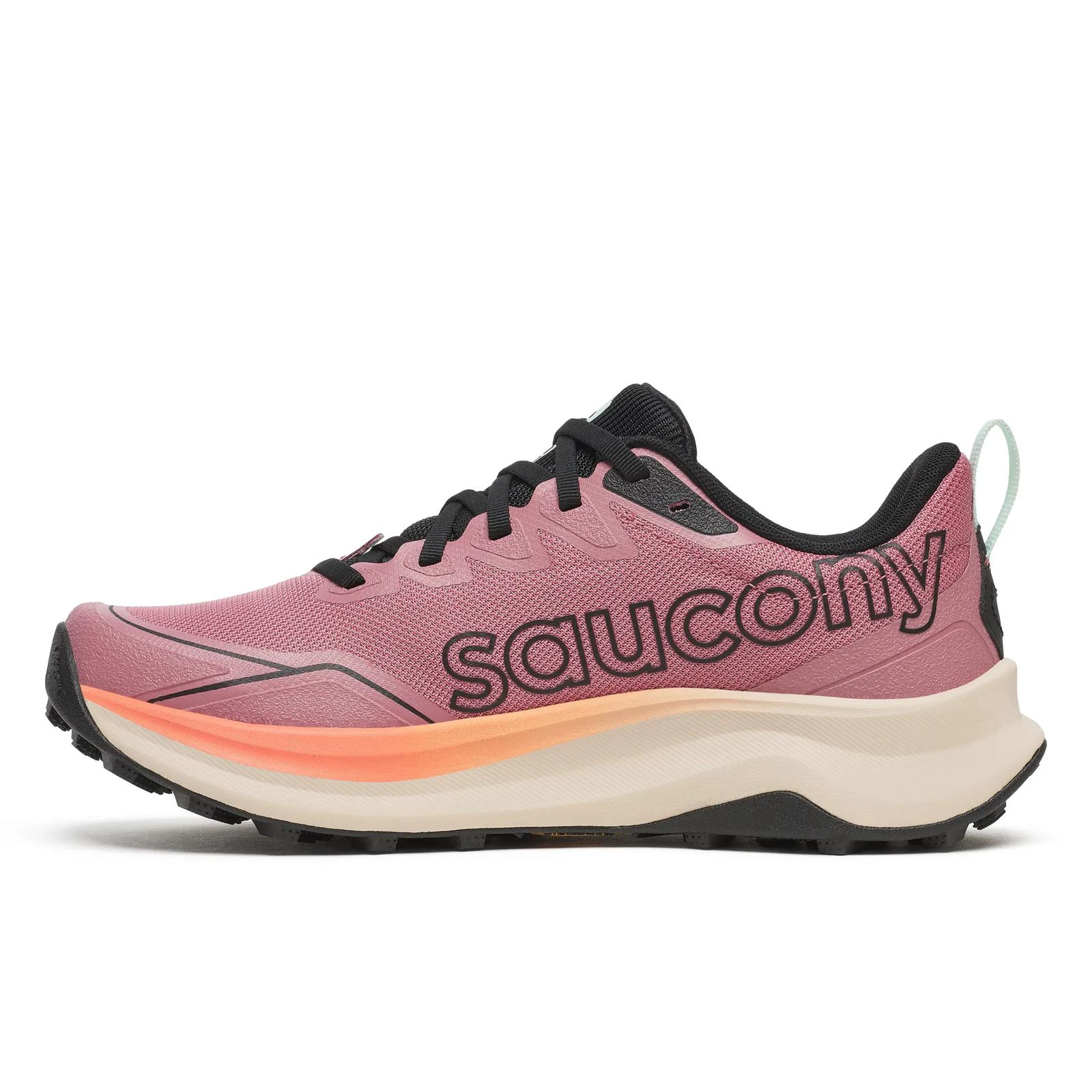 3. Pantofi alergare trail Saucony Peregrine 16 W - mov/somon | grip Vibram