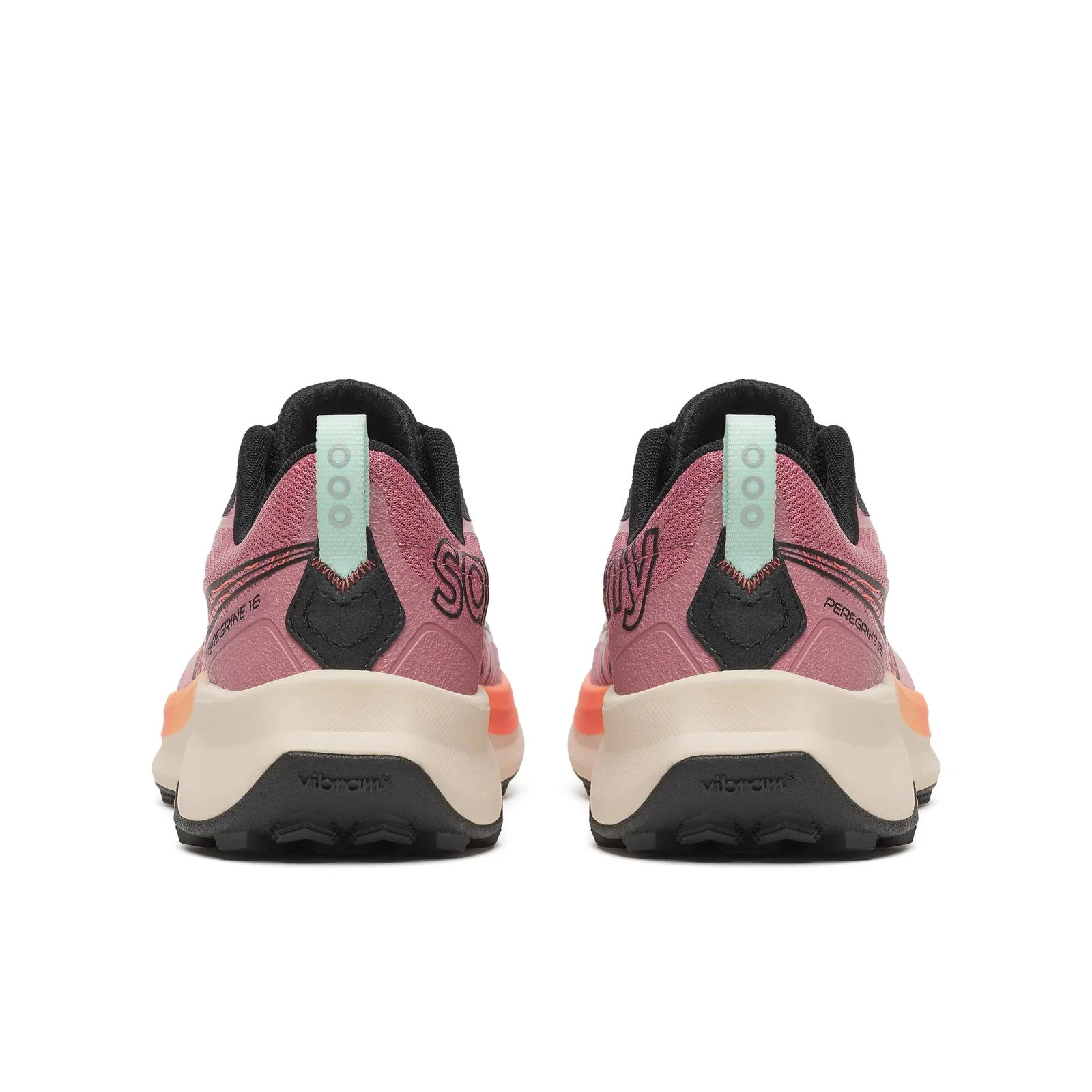 4. Pantofi alergare trail Saucony Peregrine 16 W - mov/somon | grip Vibram