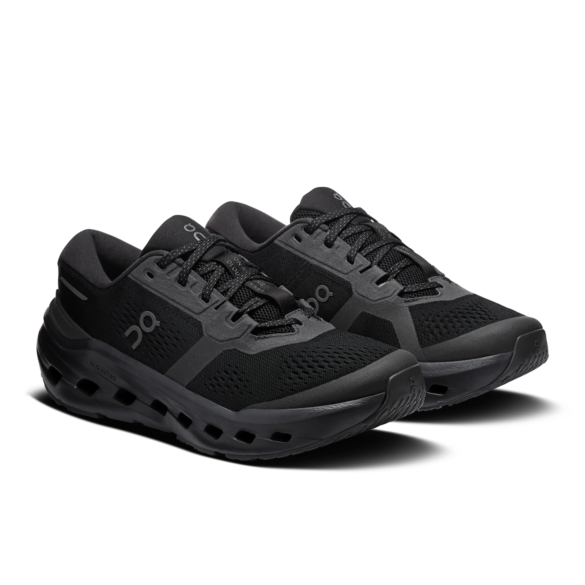 6. Pantofi alergare On Cloudrunner 3 Wide - cushioning stabil pe șosea - Black | Black
