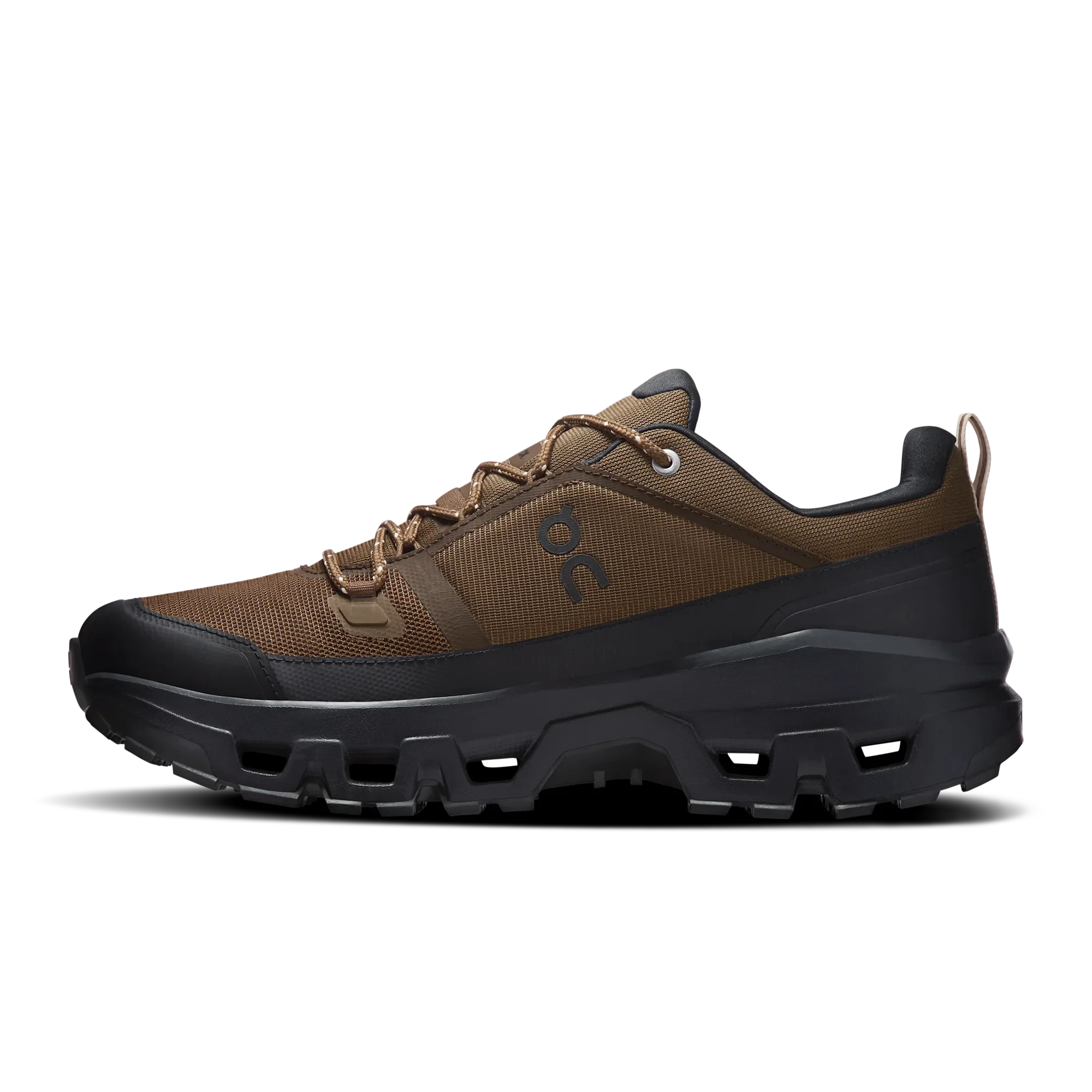 4. Pantofi hiking On Cloudrock Low WP - impermeabili trail - Earth | Black
