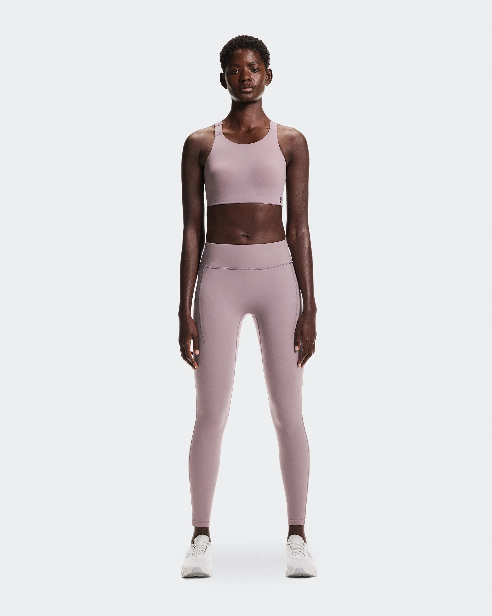 1. Colanți alergare On Performance Tights W - Heron | DryTec™