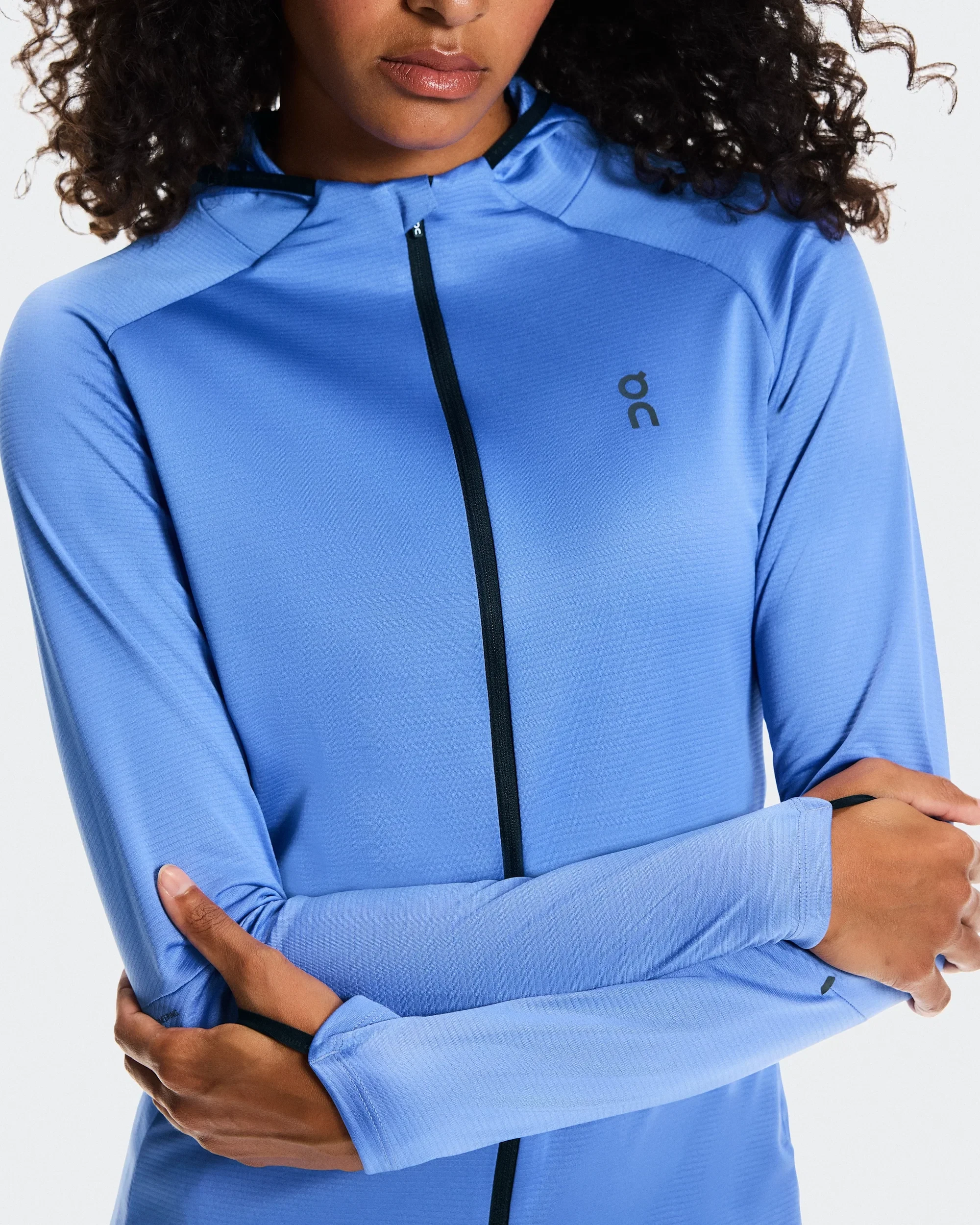 4. Hanorac On Climate Zip Hoodie W - albastru Iceberg | alergare