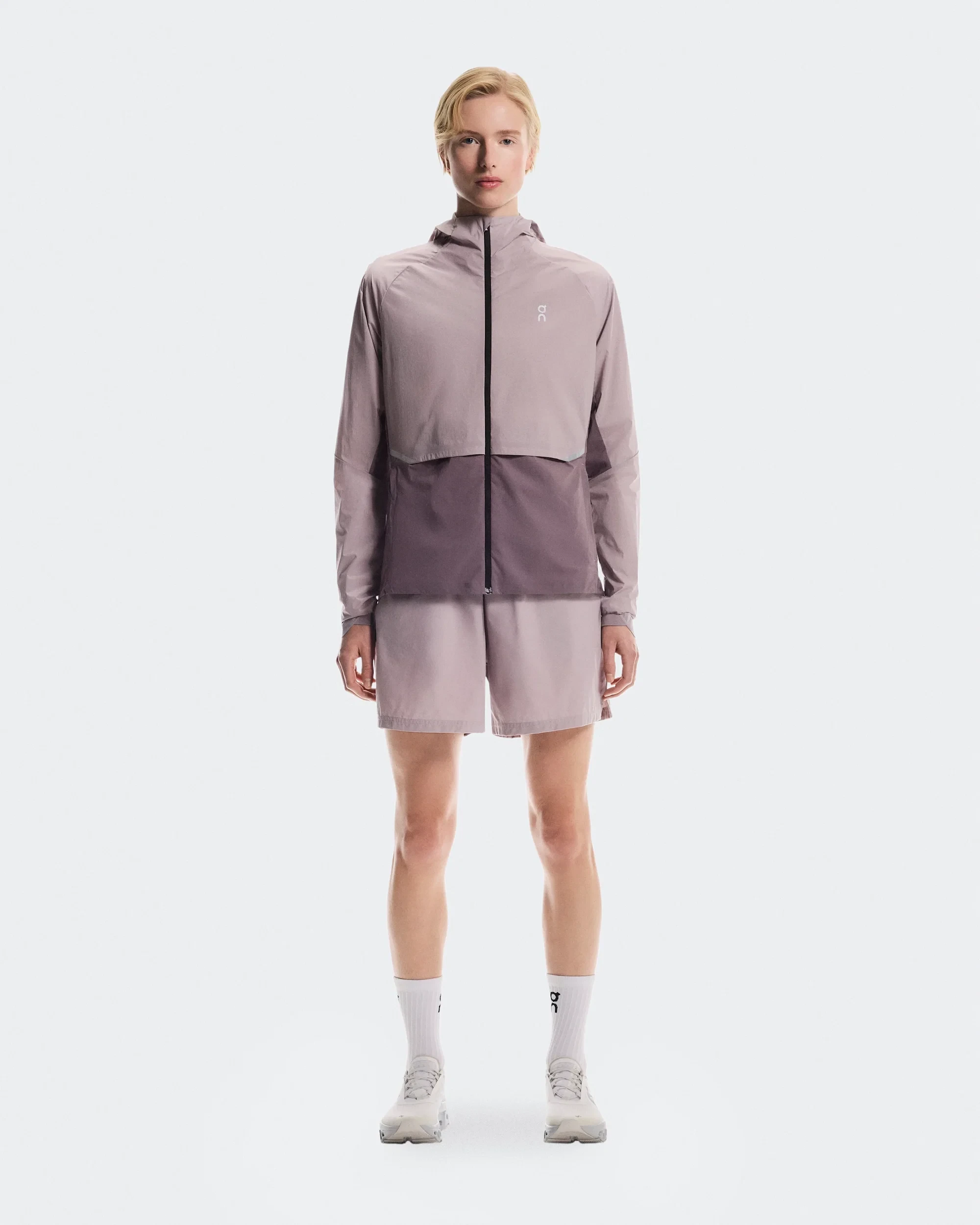 Jachetă alergare On Core Jacket W - gri Heron | Gobi | all-weather - 189669