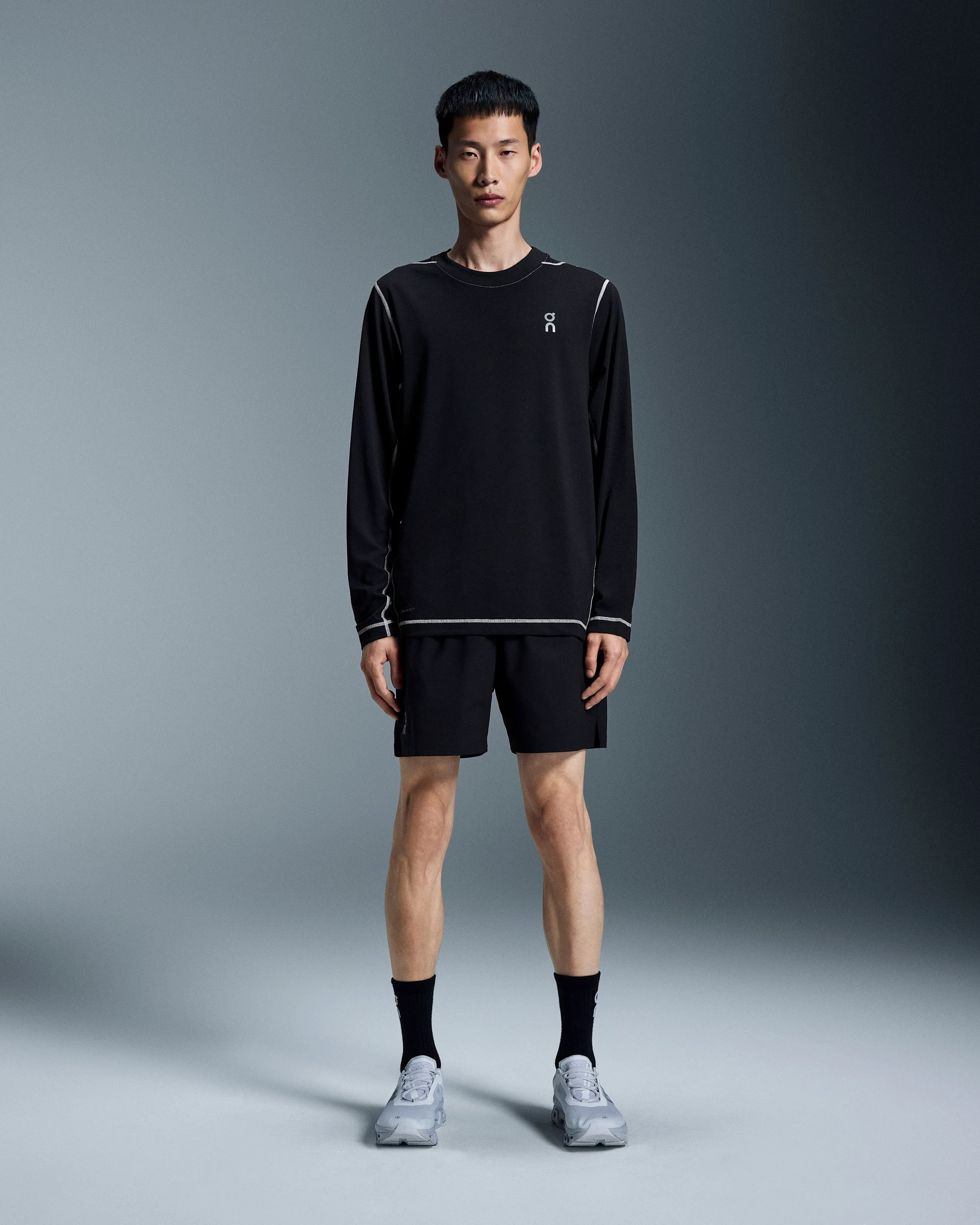 Pantaloni scurți On 5" Core Shorts - negru | stretch 4 direcții - 62503