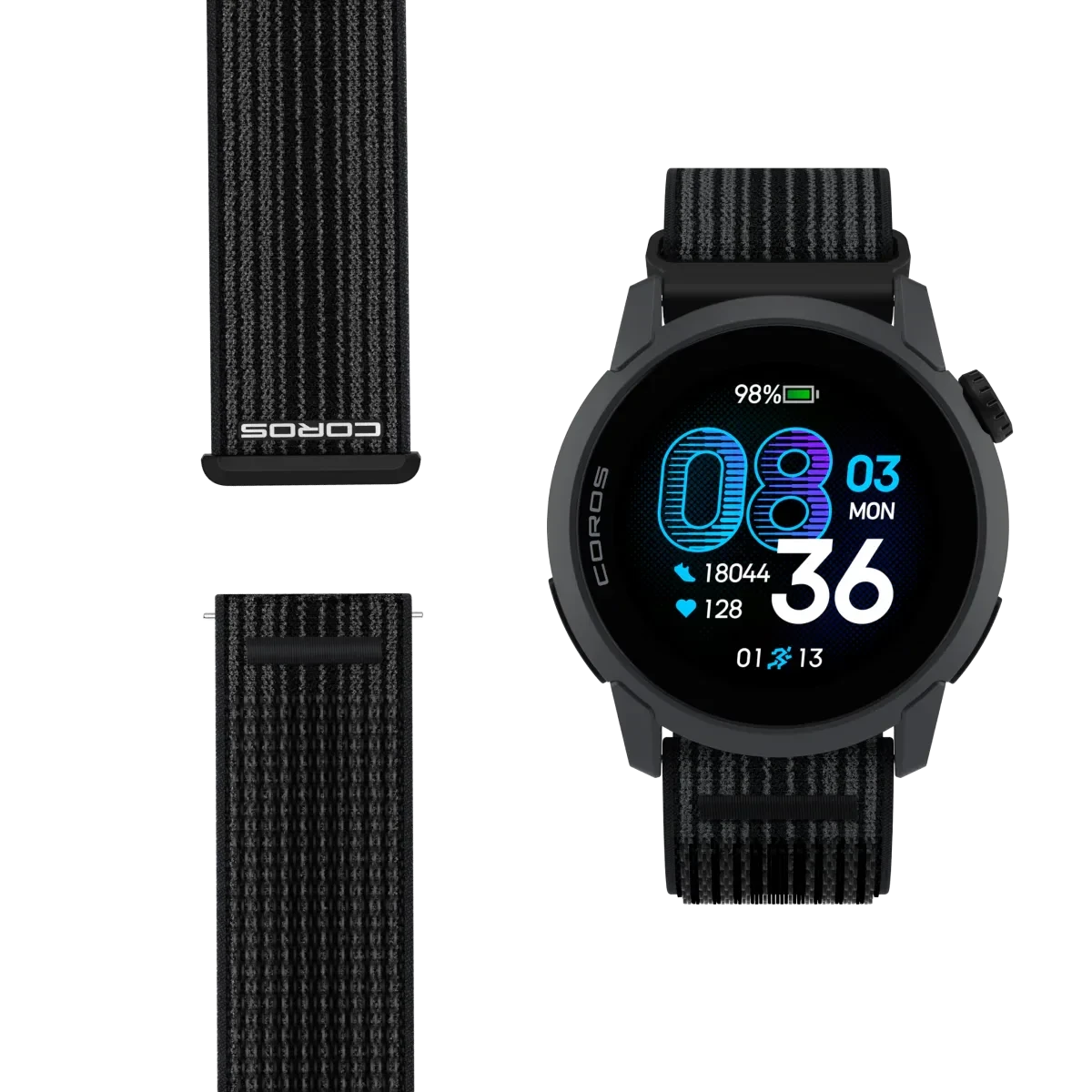 6. COROS Pace 4 - smartwatch multisport GPS - curea textila neagra