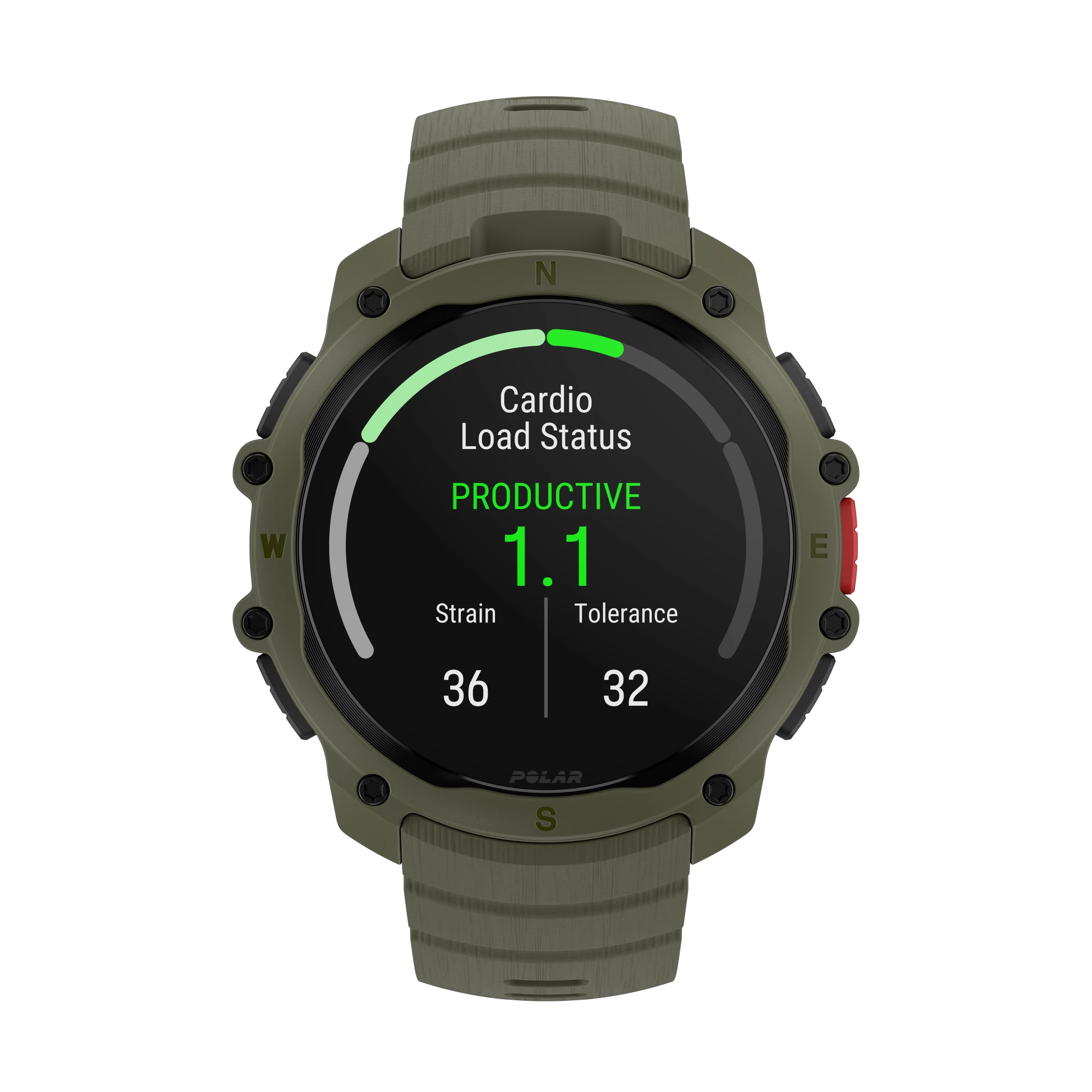 7. Polar Street X - smartwatch GPS verde Forest Green