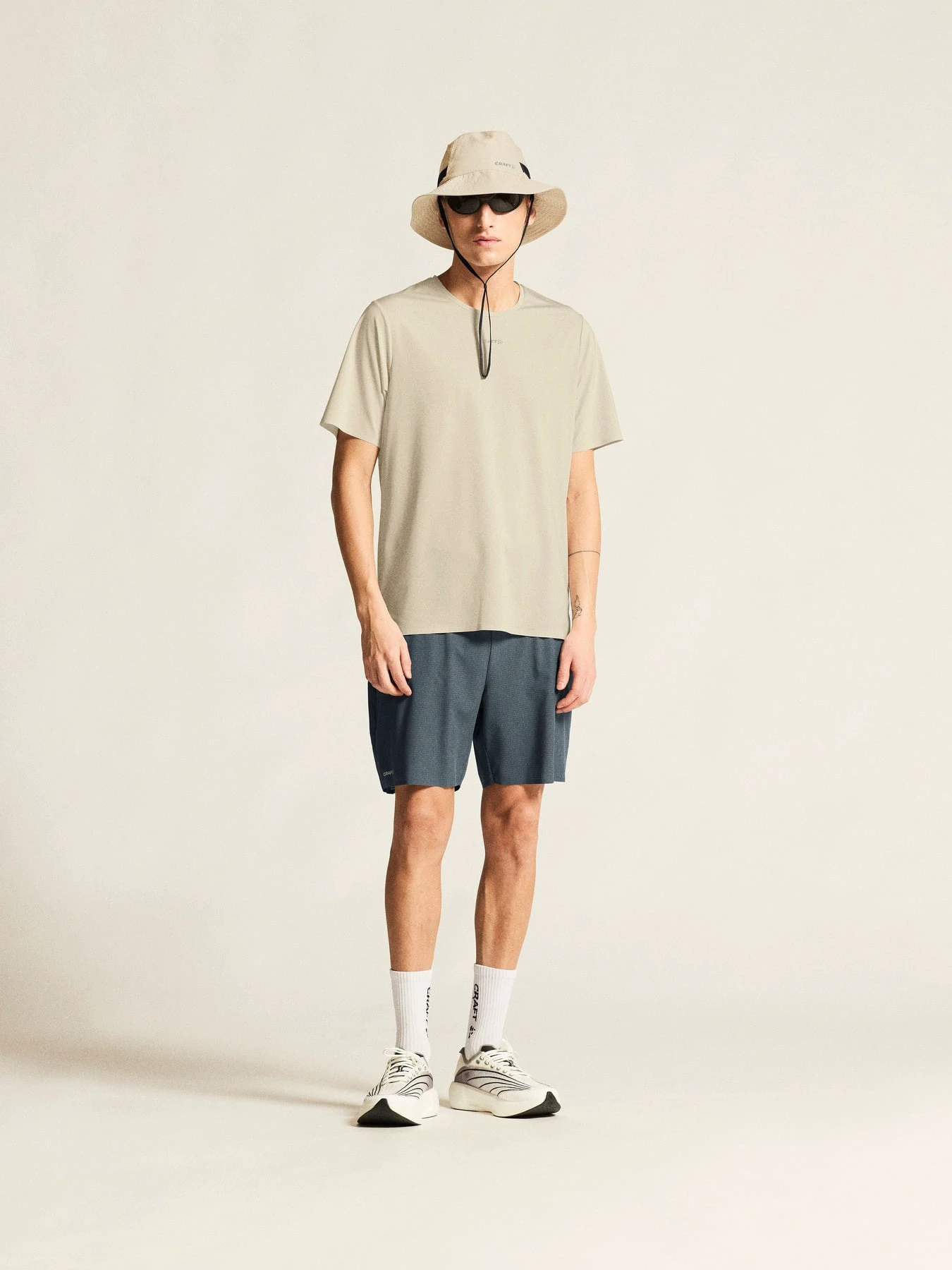 Tricou trail Craft Pro Trail SS Tee 2 - bej | poliester reciclat - 191060