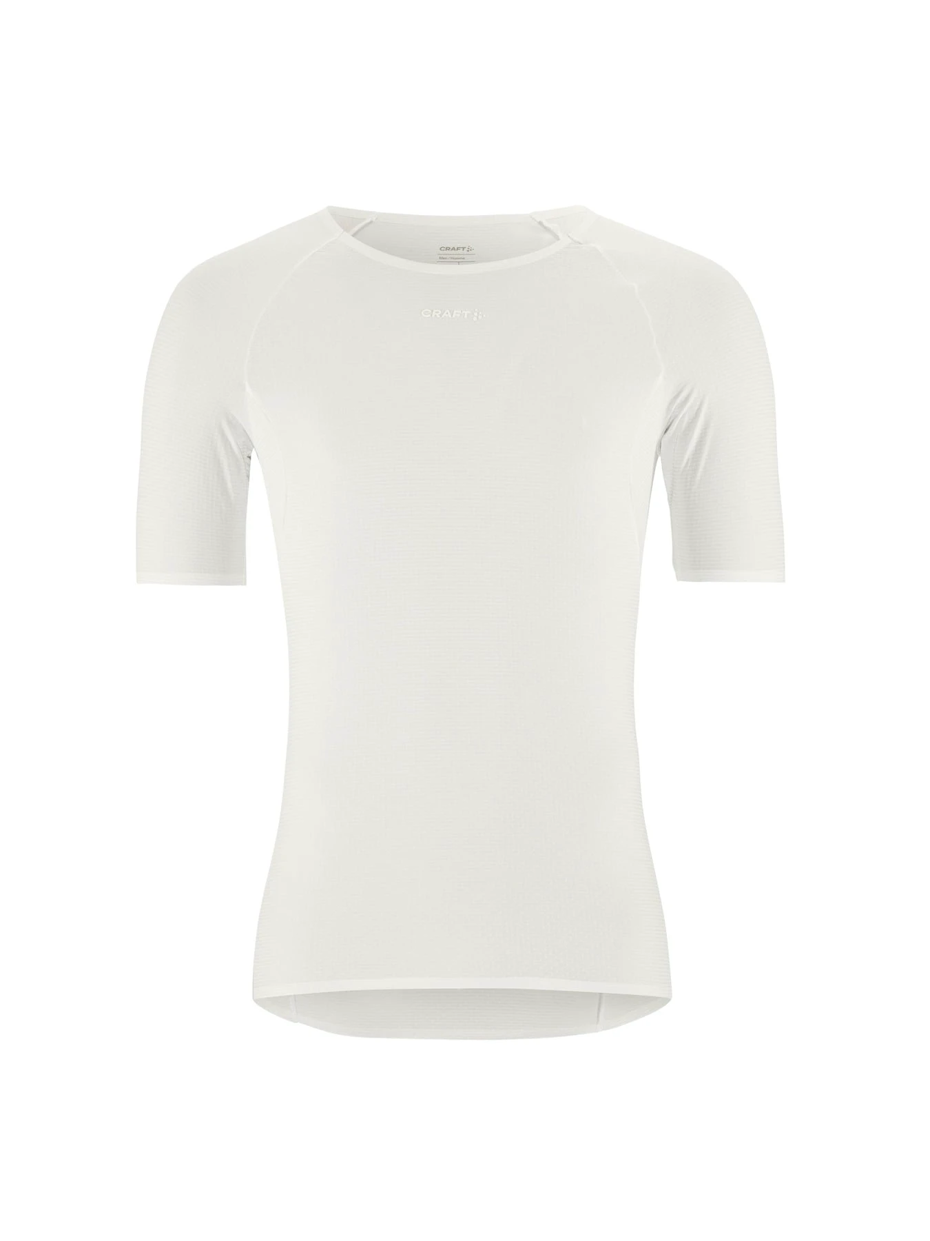 7. Tricou Craft Pro Dry Nanoweight SS - alb | strat de bază ultraușor