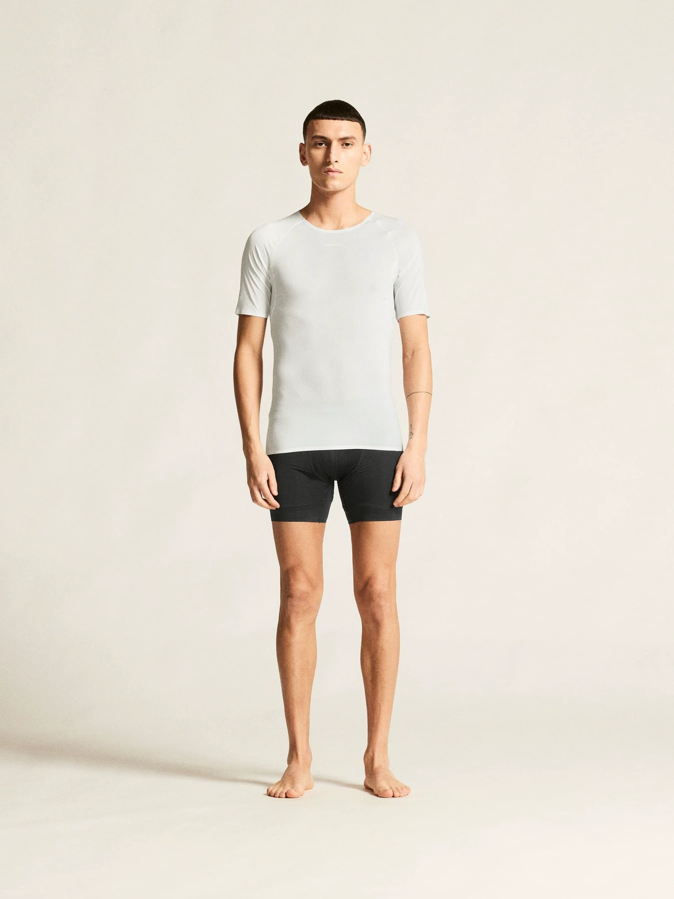Tricou Craft Pro Dry Nanoweight SS - alb | strat de bază ultraușor - 191076