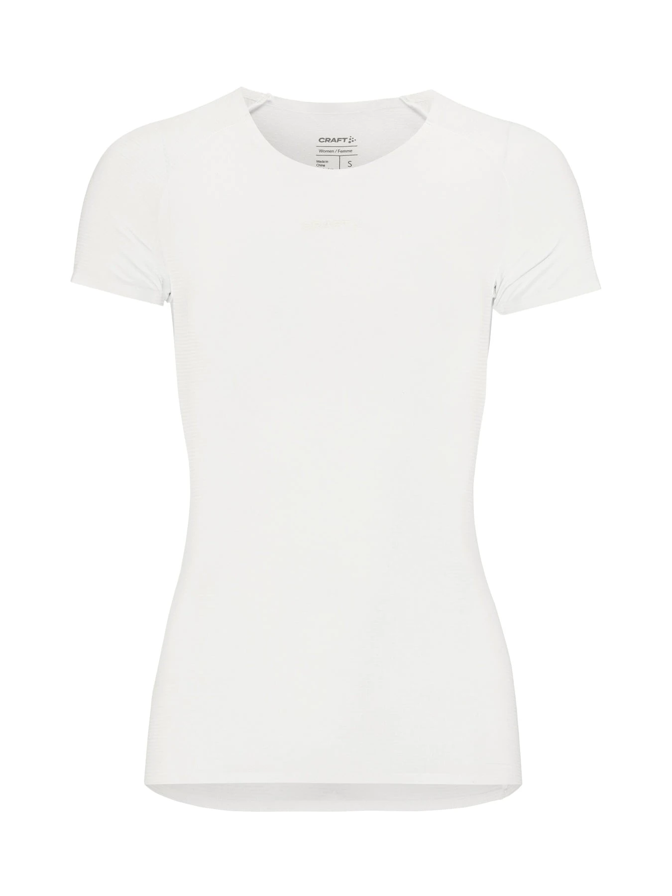 7. Tricou femei Craft Pro Dry Nanoweight SS - alb | strat de bază ultraușor