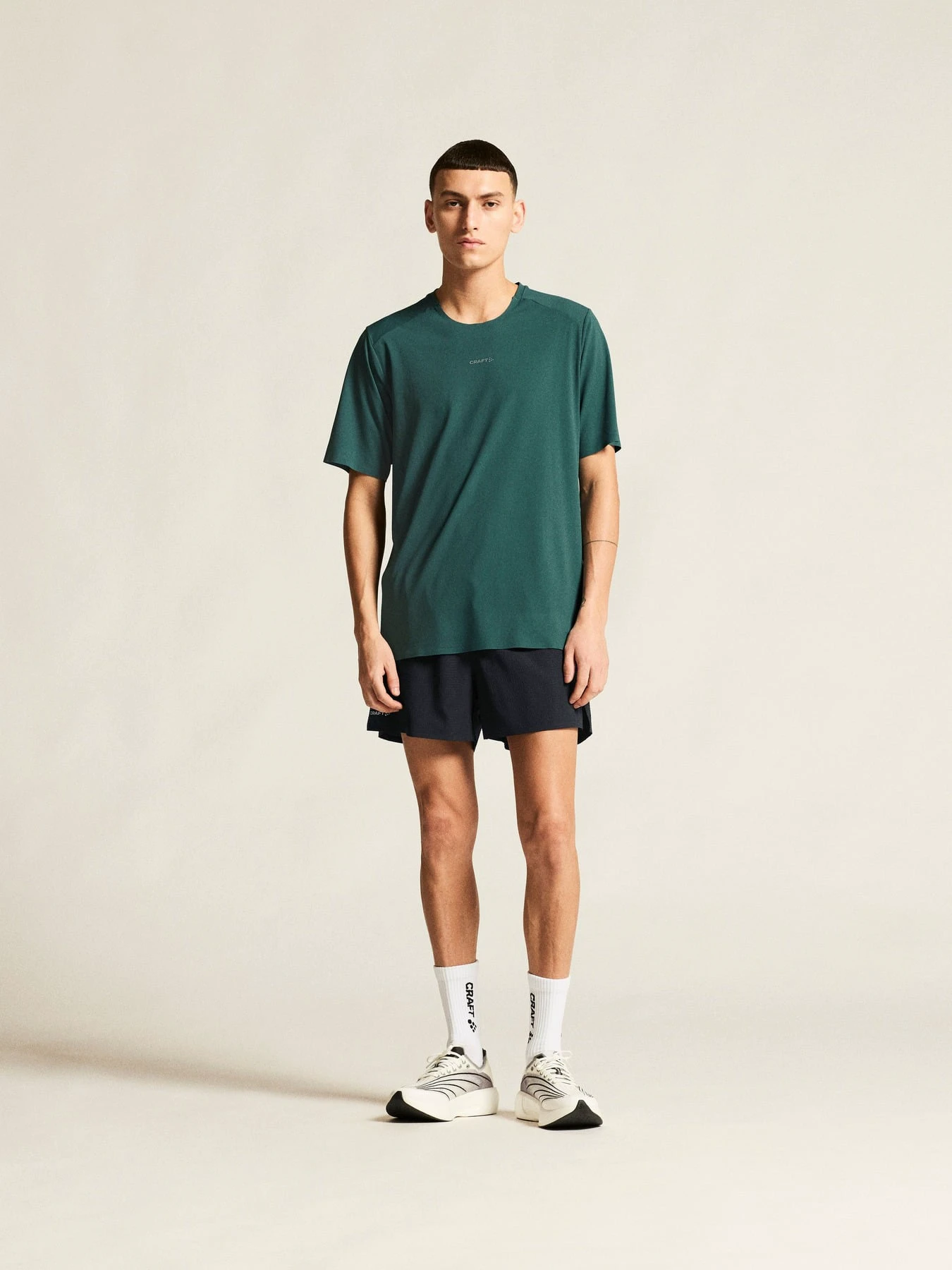 Tricou alergare Craft Hypervent Tee - verde | ventilație maximă - 191101