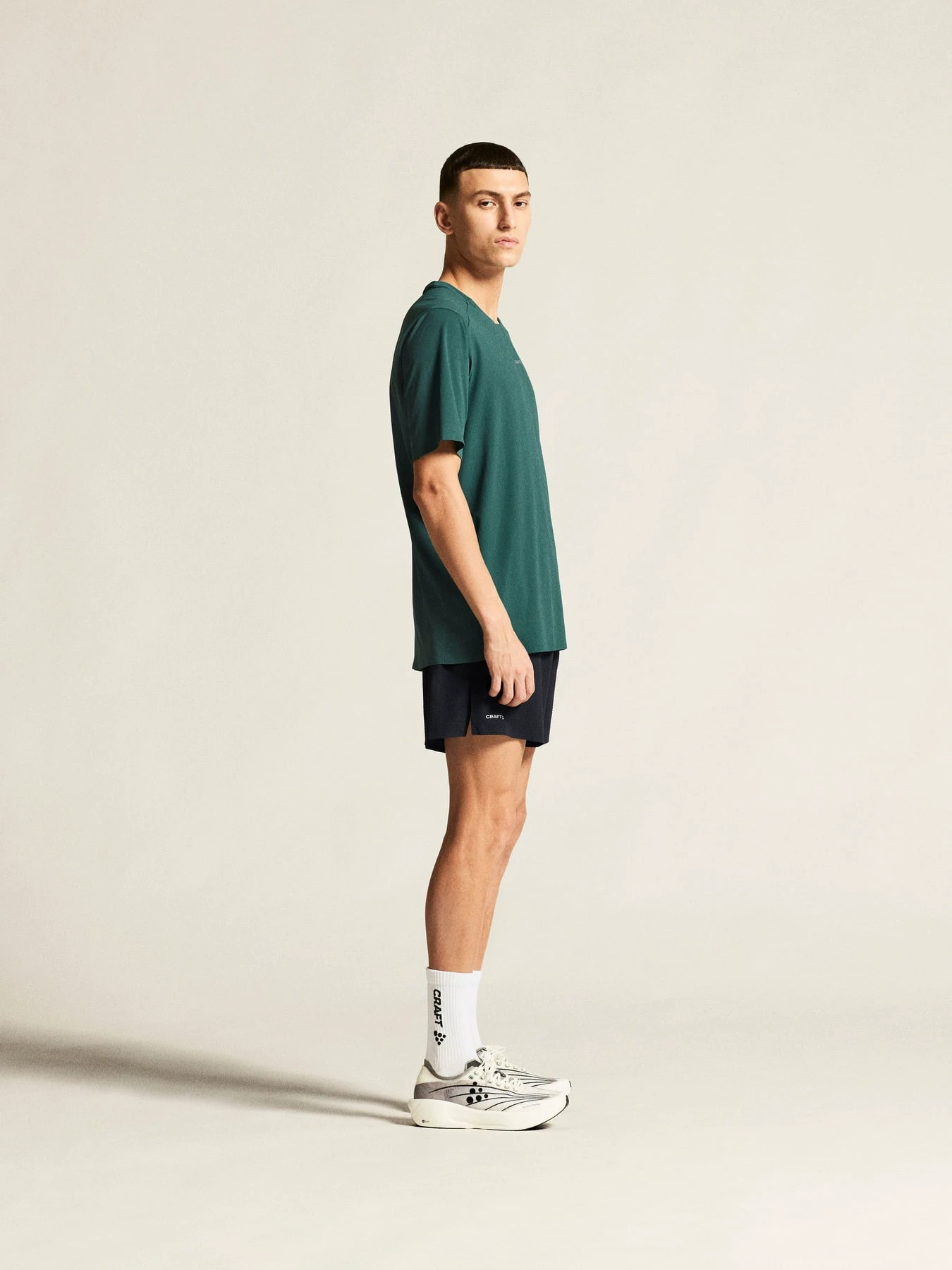 5. Tricou alergare Craft Hypervent Tee - verde | ventilație maximă